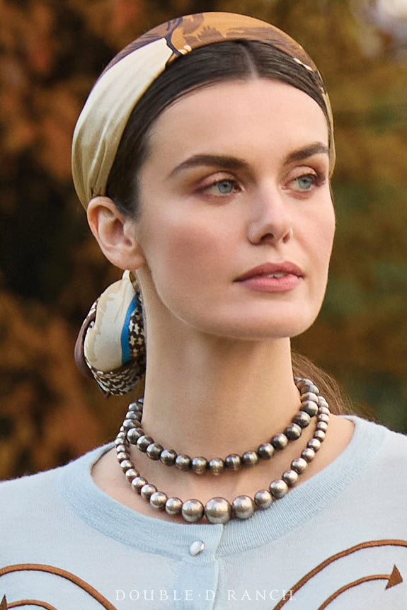 Necklace, Bead, Desert Pearls, Graduated, Vintage, 3644