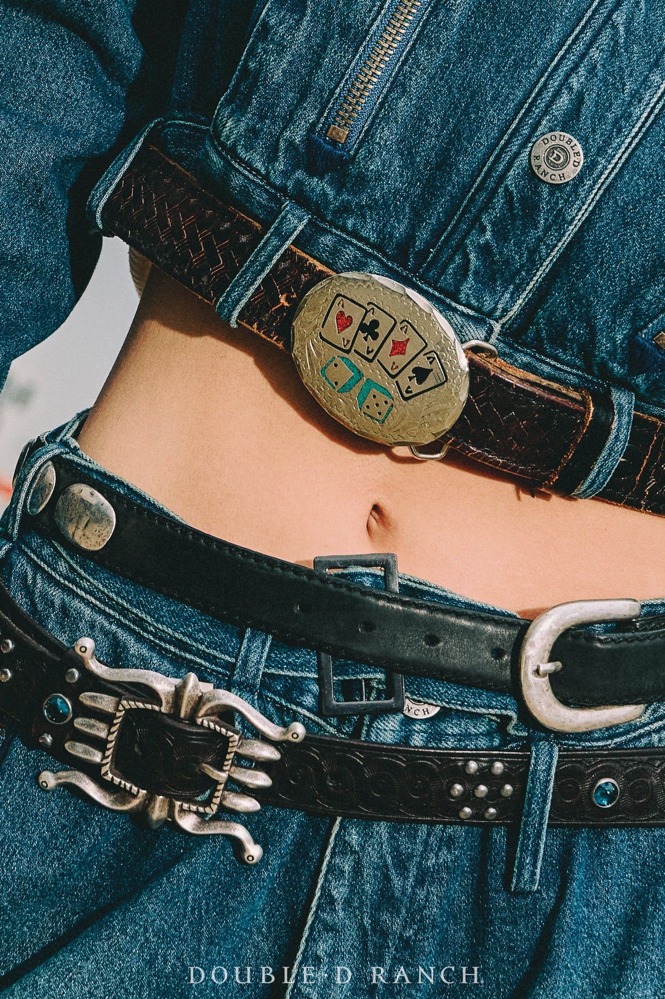 Belt, A Vintage, Buckle, Biker, Ralph Lauren, New Old Stock 34", 842