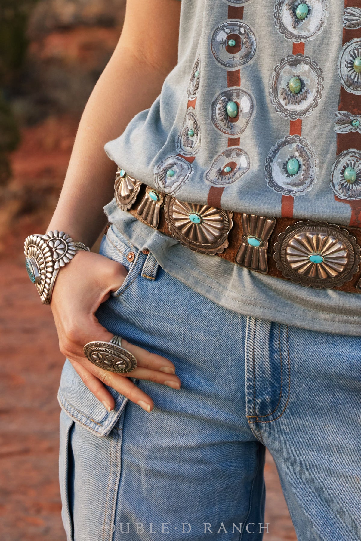 Ring, Concho, Sterling Silver, Hallmark, Contemporary, 1112