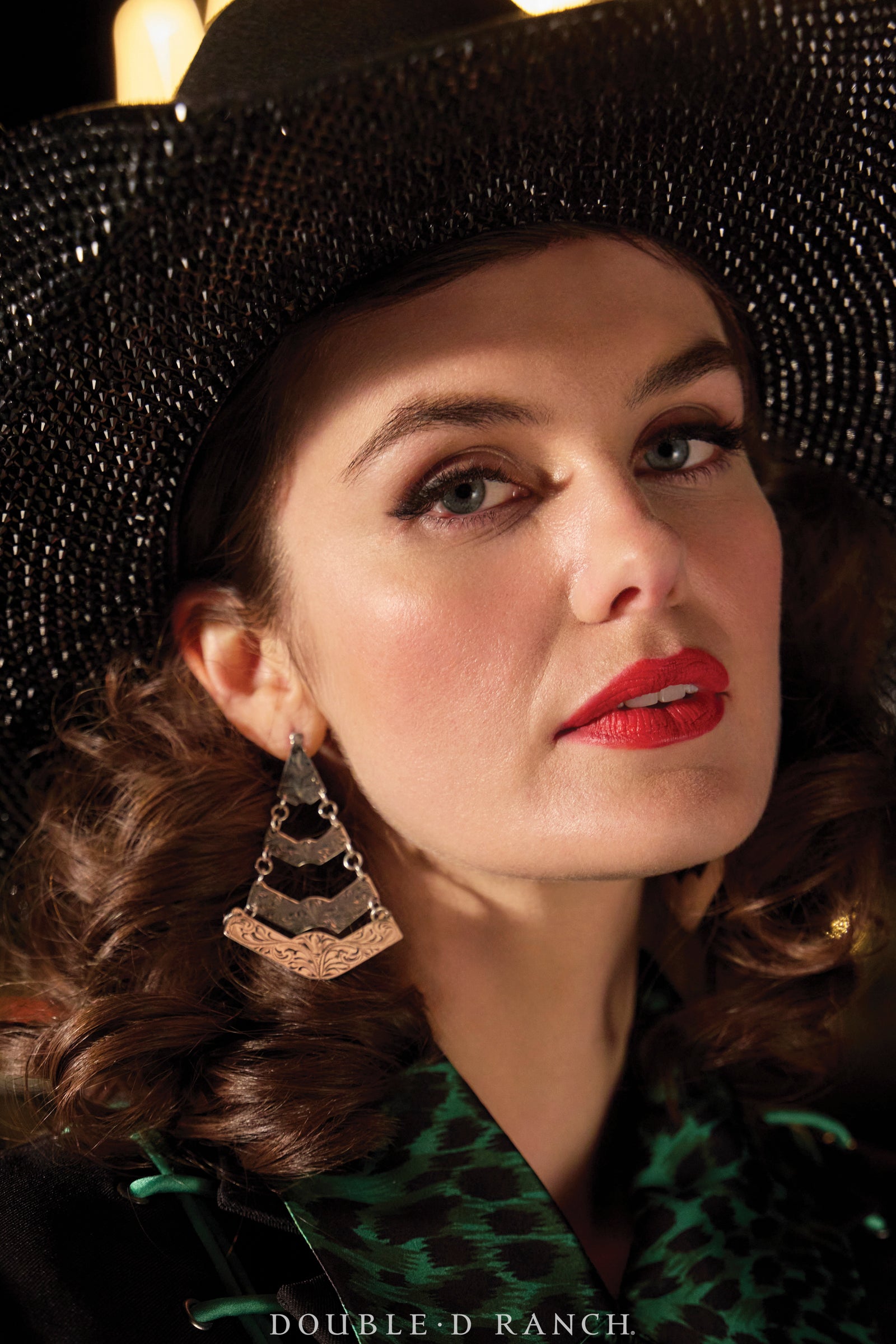 Earrings, Tiered, Western Engraved, 4 Tiers, Contemporary, 1295