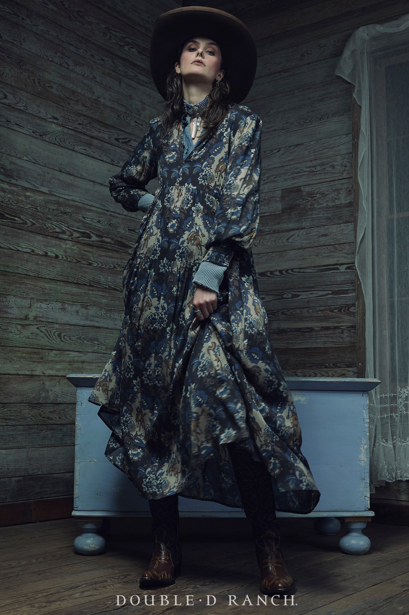 Dress, DeWitt's Damask