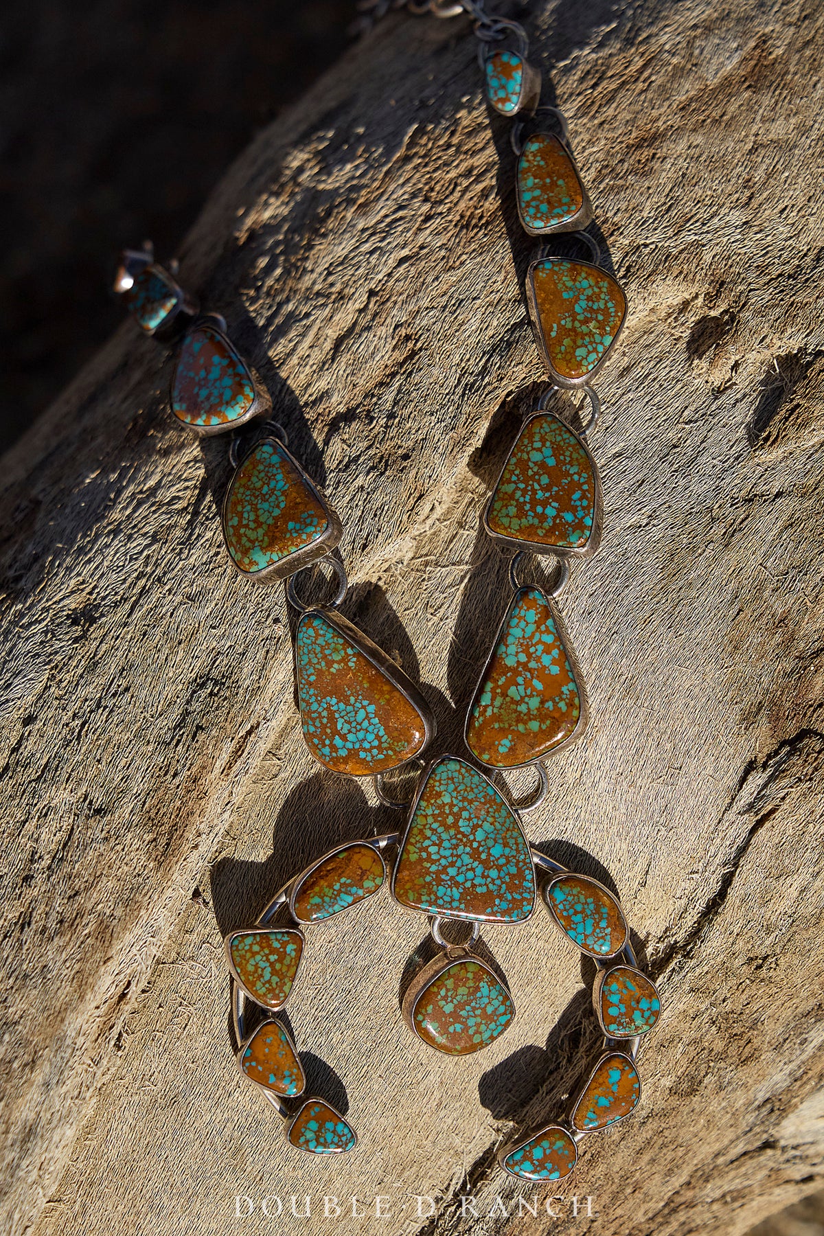 Necklace, Squash Blossom, Turquoise, Carmel Matrix, Beautiful Balance, Hallmark, Contemporary, 3576