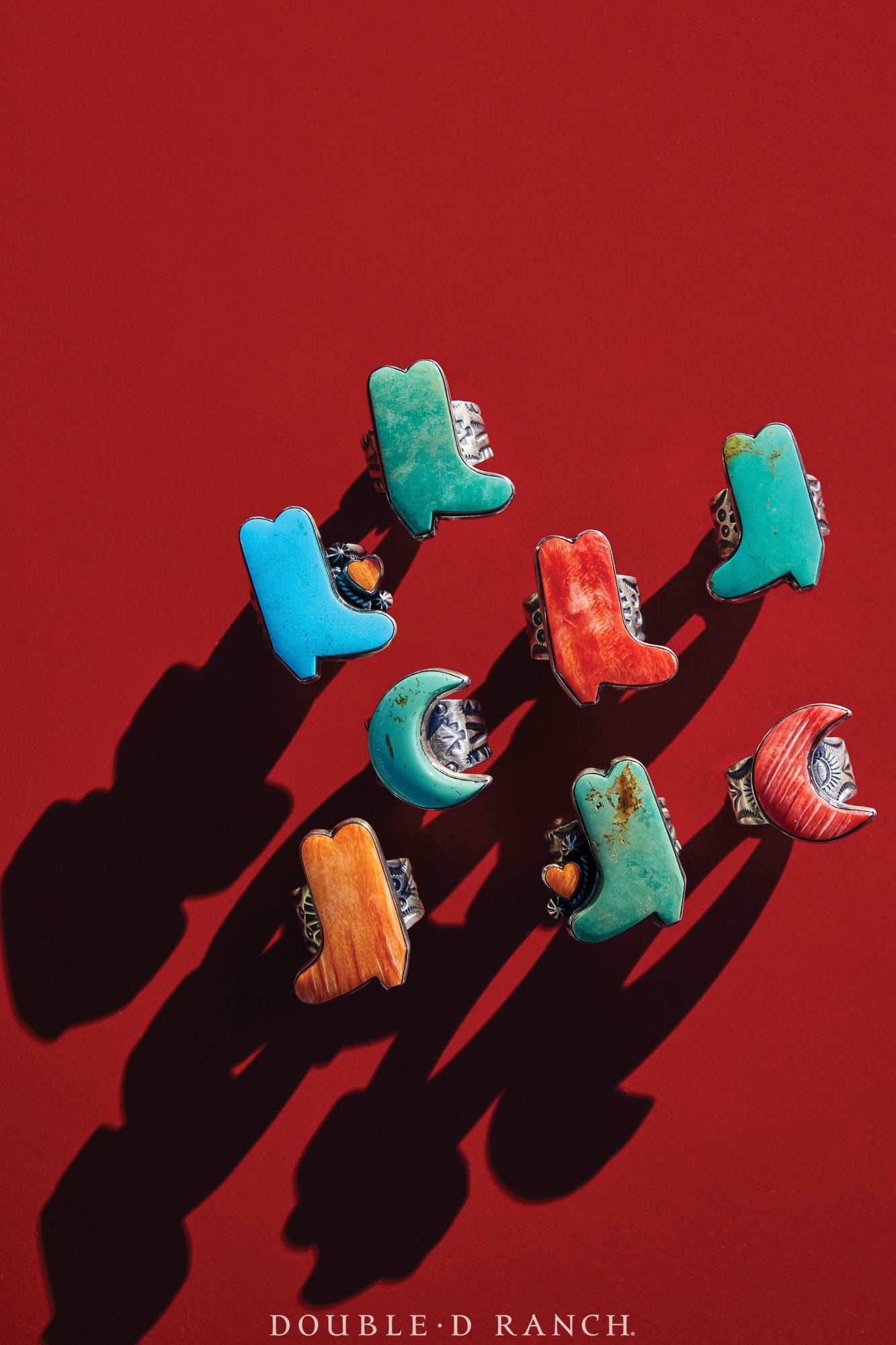 Ring, Novelty, Spiny Oyster, Cowboy Boot, Hallmark, Contemporary, 1722