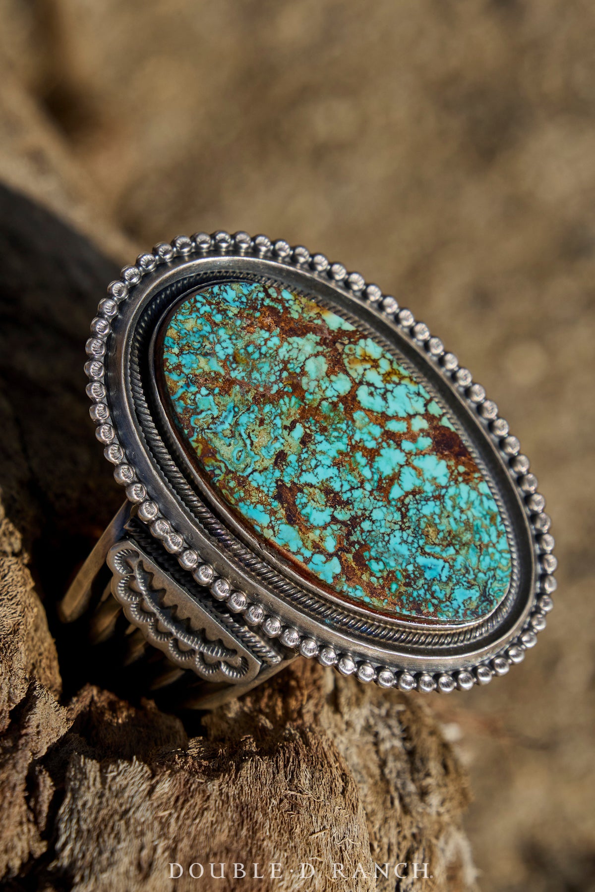Cuff, Specimen, Turquoise, Kingman Mine, Great Matrix, Hallmark, Contemporary, 3962
