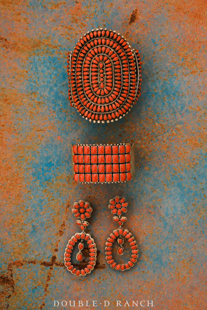 Cuff, Row, Coral, Hallmark, Contemporary, 3428