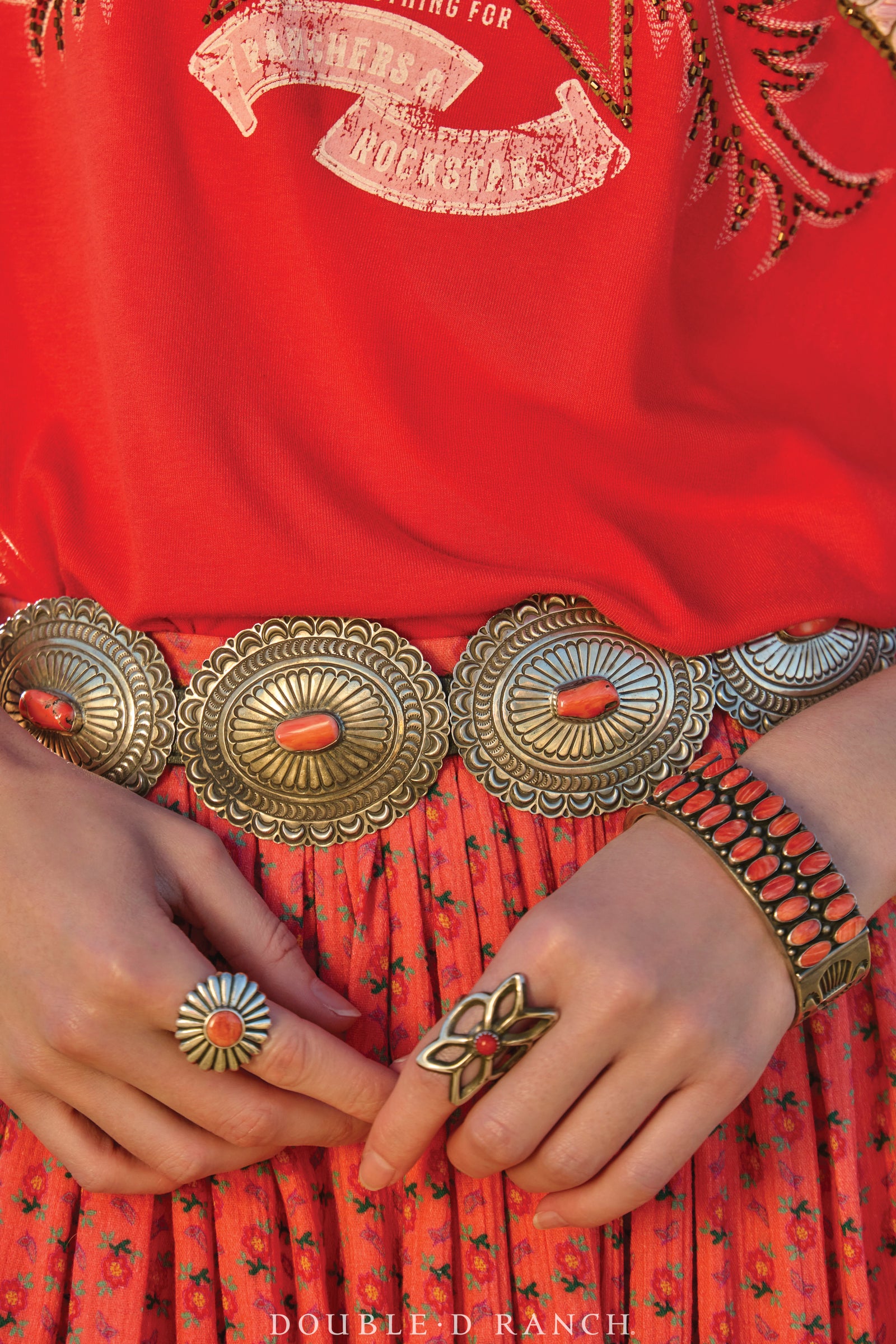 Ring, Shield, Coral, Vintage, 1545