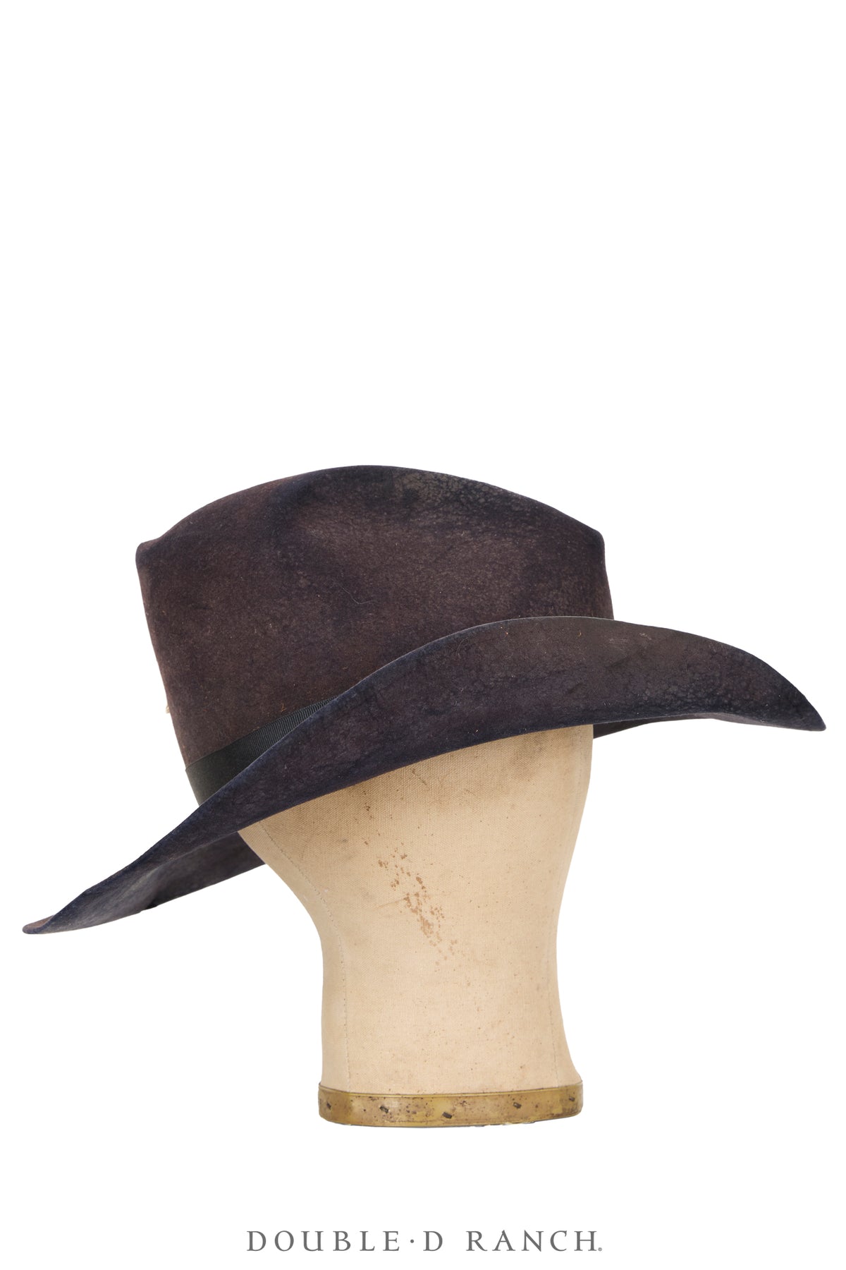 Miscellaneous, Hat, "Gus", Black, Heavy Distress, Vintage, 7, 1203