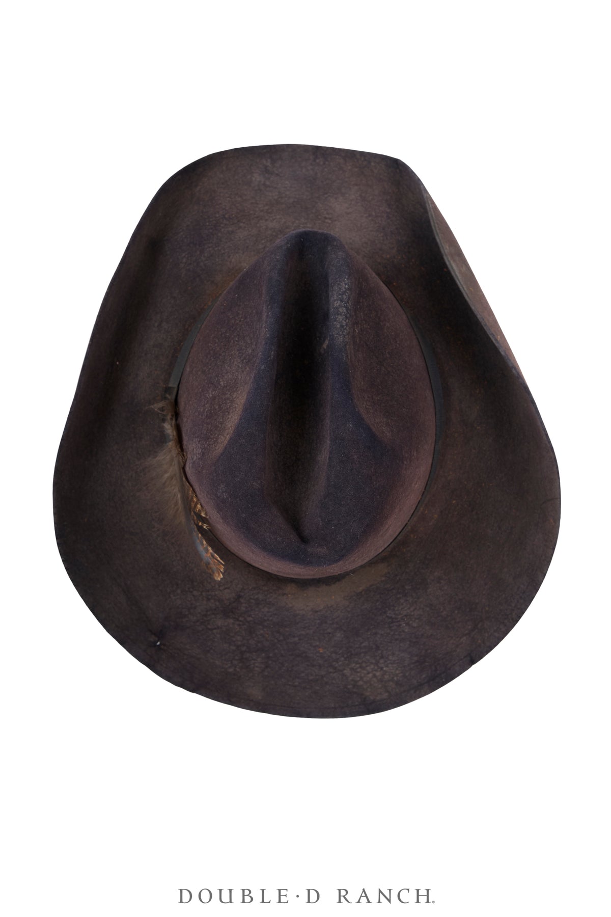 Miscellaneous, Hat, "Gus", Black, Heavy Distress, Vintage, 7, 1203