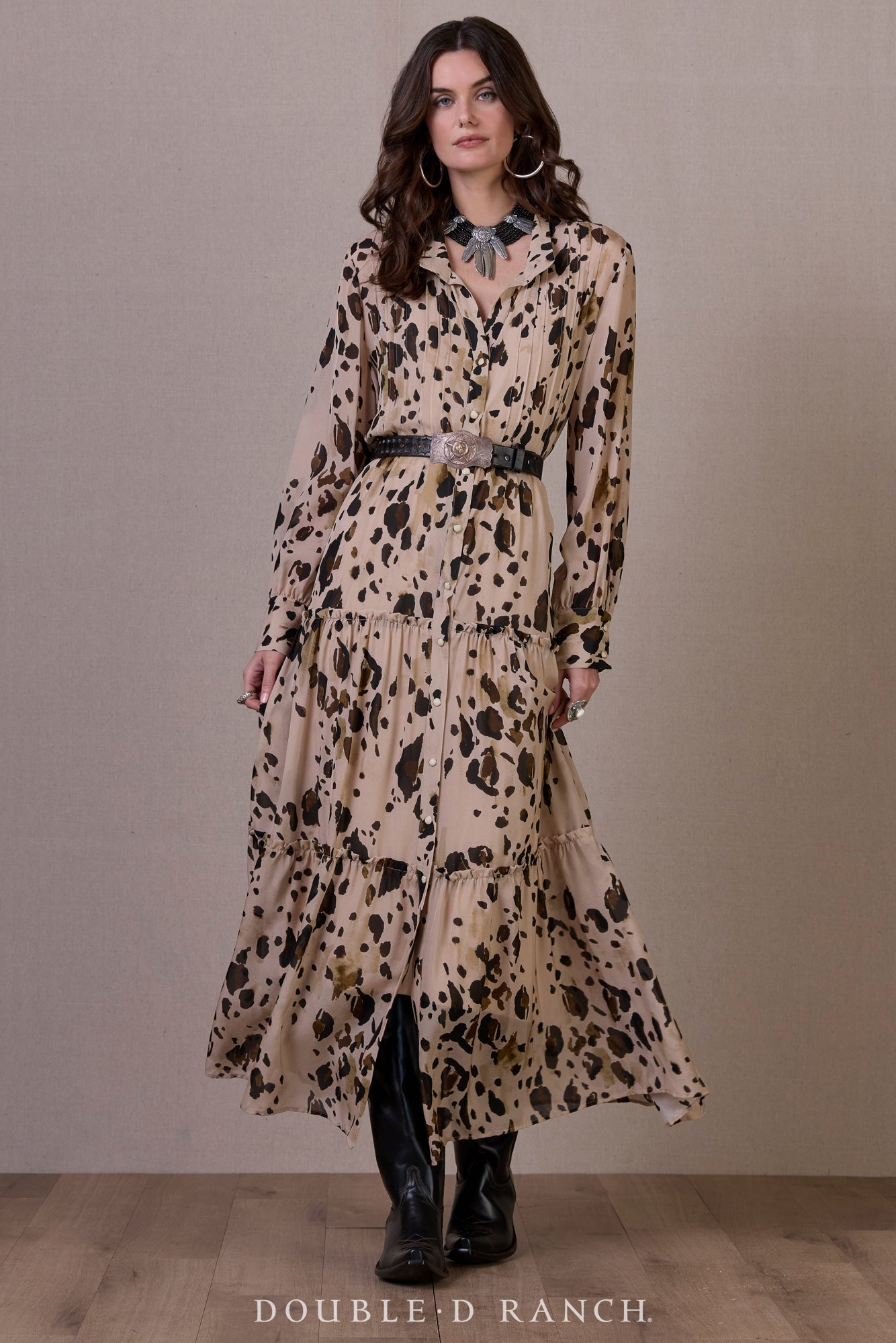 Dress, Chrome Print / S