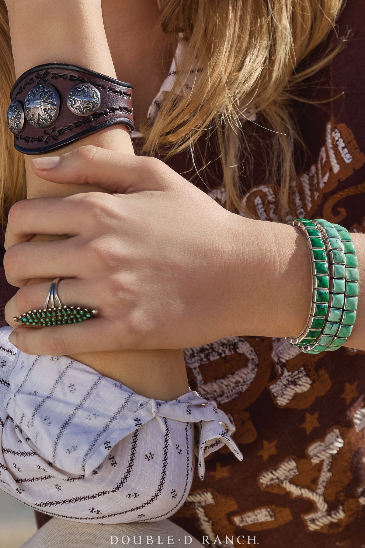 Cuff, Federico, Stacker, Hallmark, Contemporary, Turquoise, Mint