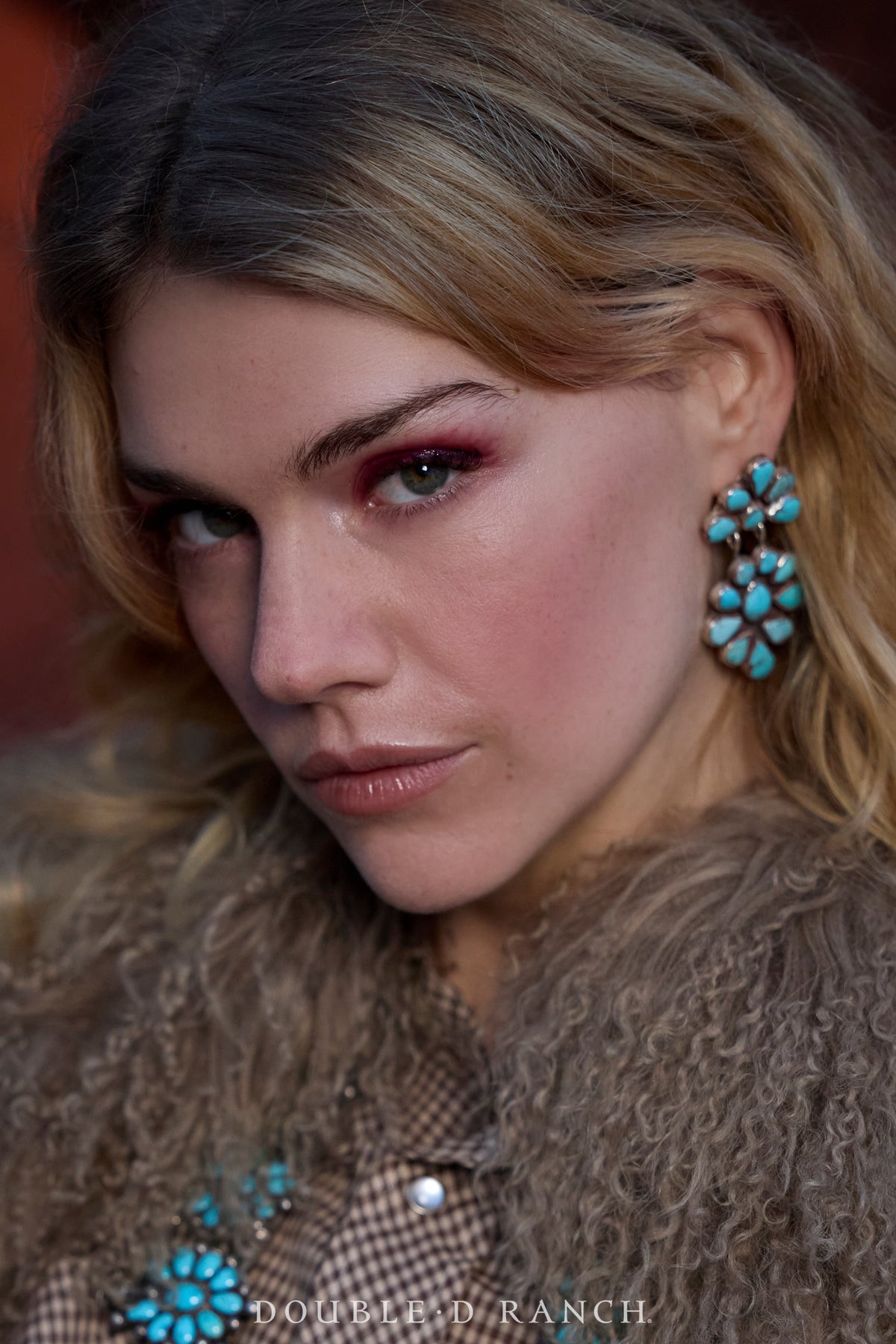 Earrings, Oscar Betz, Triangle, Turquoise, Hallmark, 512T2