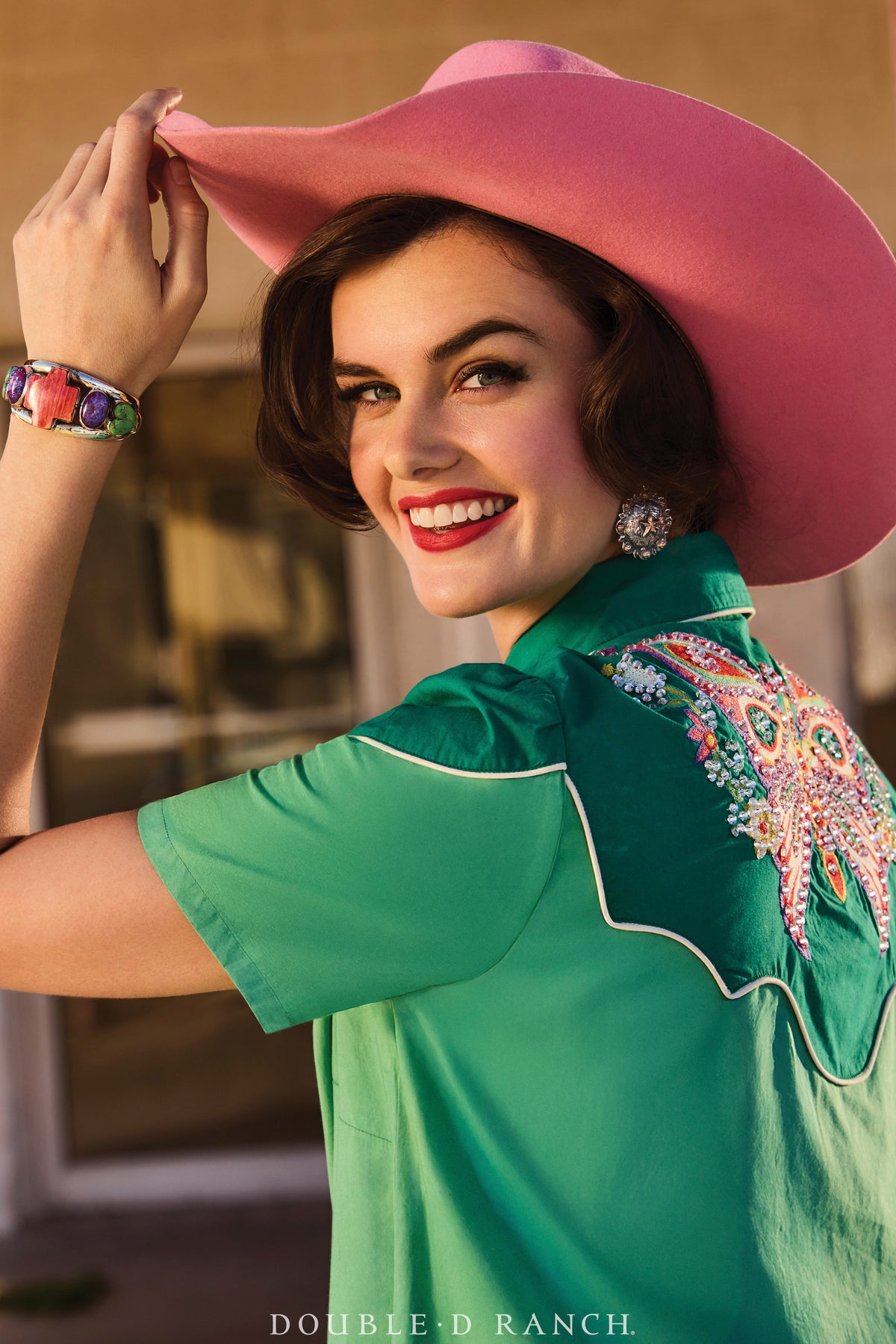 Cuff, Novelty, Mixed Stones of Opal, Spiny Oyster, & Turquoise, Oscar Betz Hallmark, Contemporary, 3856