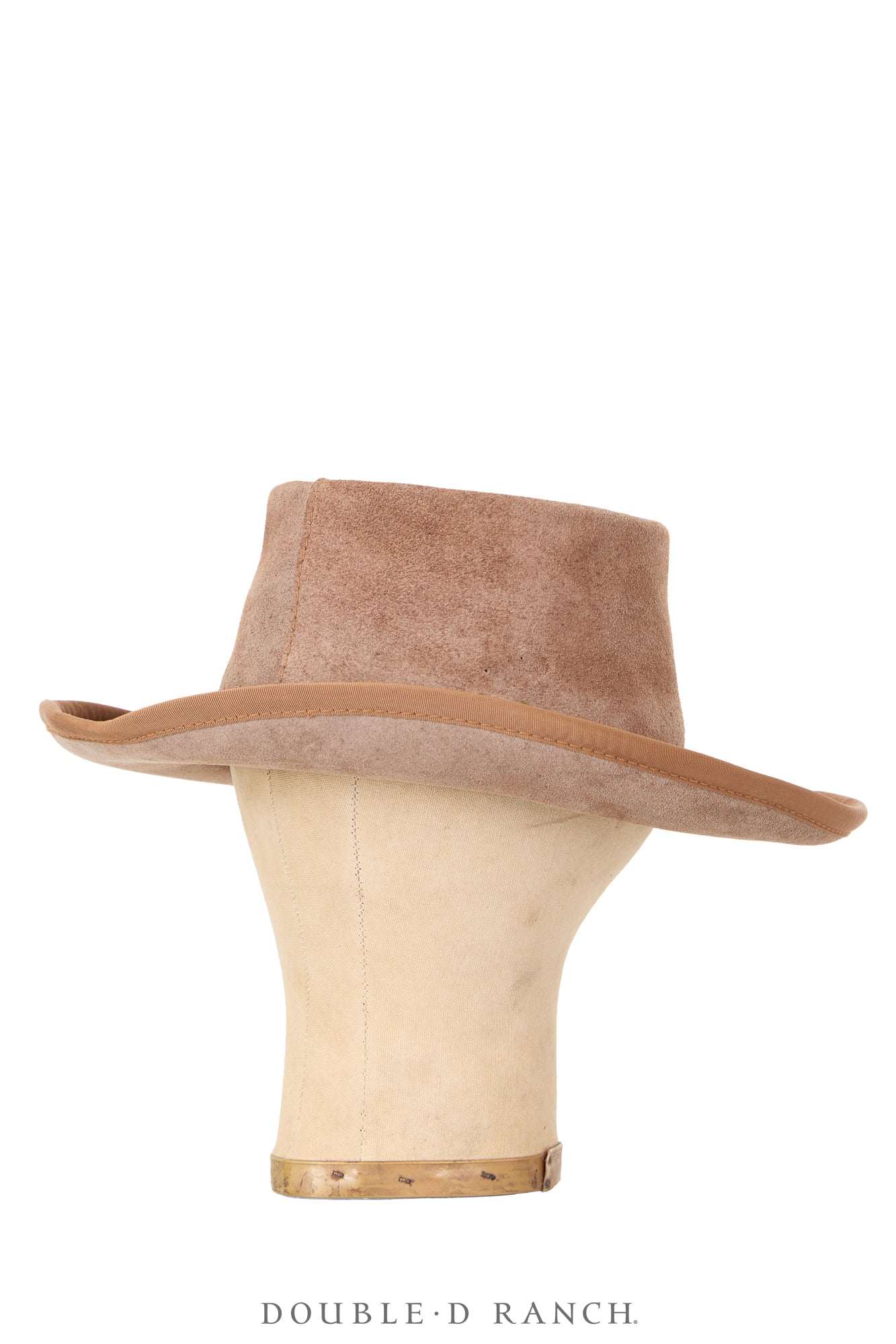 Miscellaneous, Hat, Suede, Braided Band, Vintage, Medium, 1201