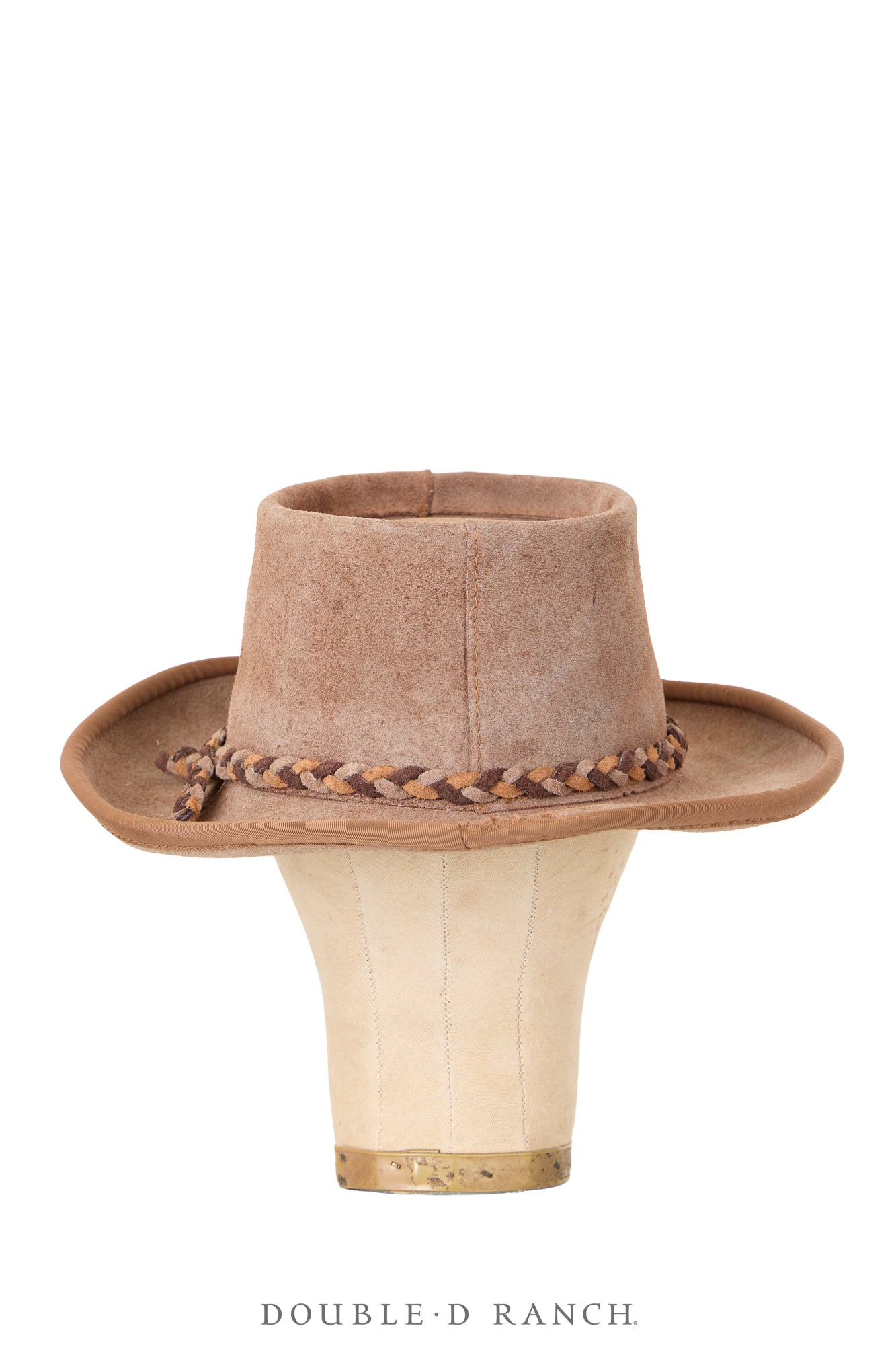 Miscellaneous, Hat, Suede, Braided Band, Vintage, Medium, 1201