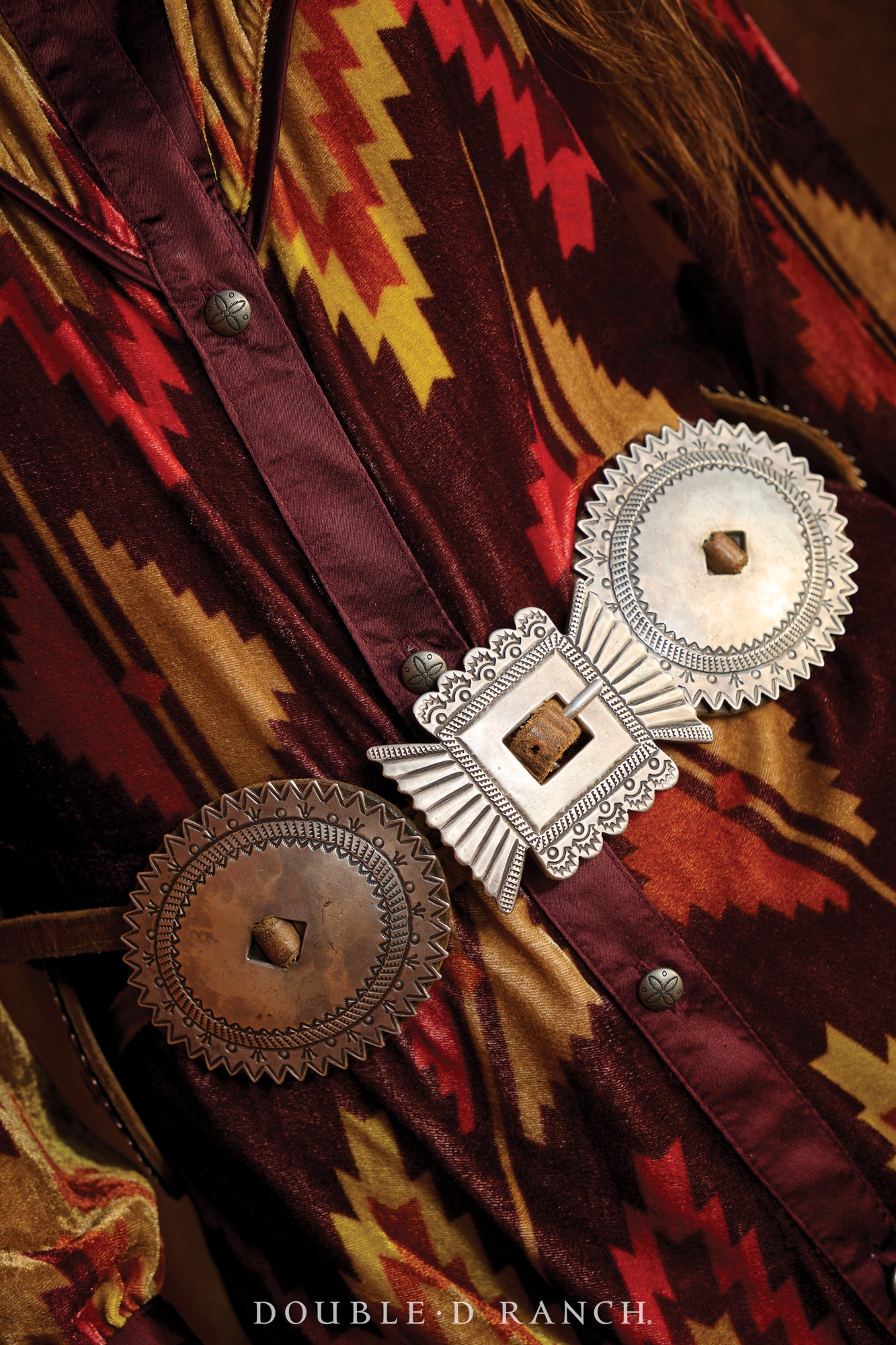 Belt, A Vintage, Concho, Stamped, Sterling Silver, First Phase, Vintage Turn of the Century, 413