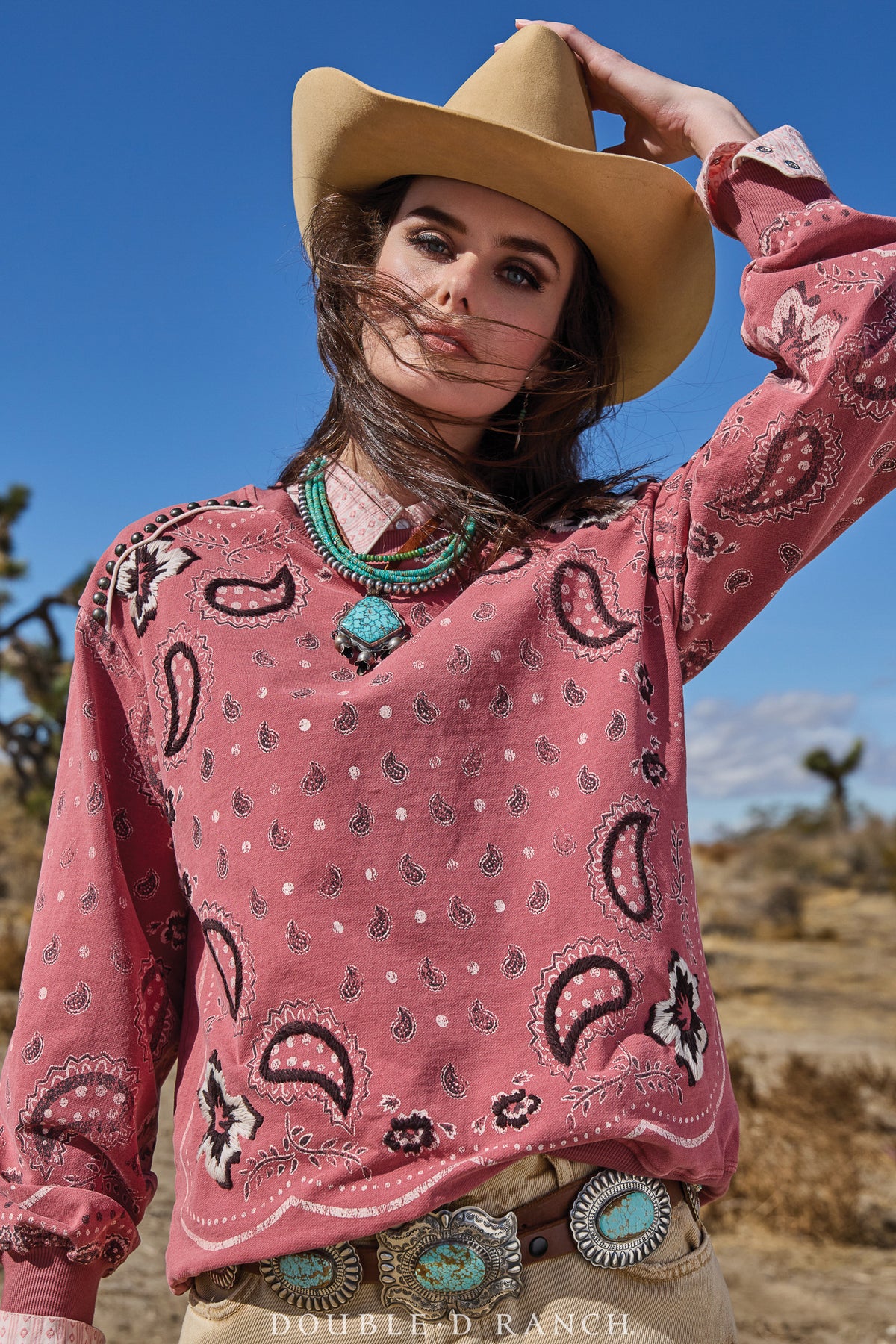 Top, Charlie's Bandana Sweatshirt