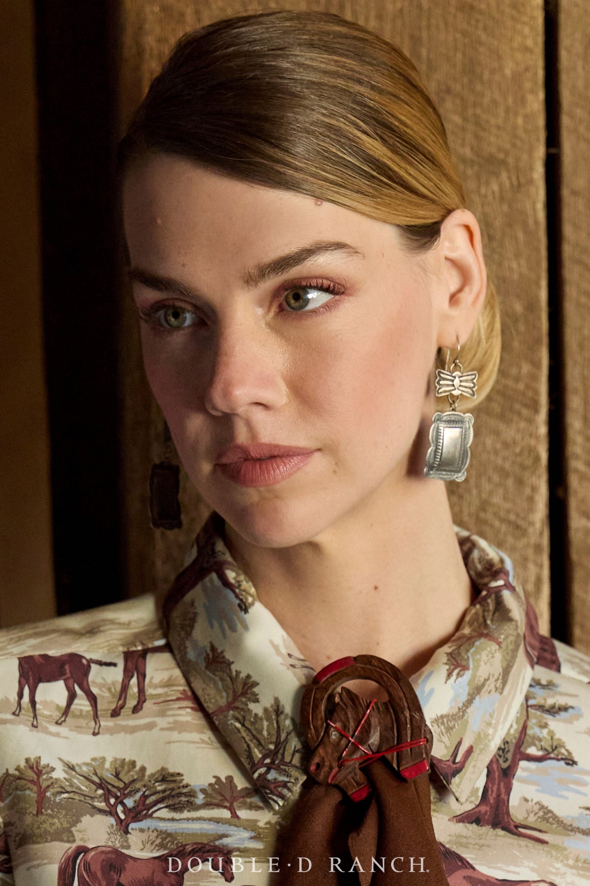 Earrings, Repurposed, Concho, Up-Cycled, Vintage, 2103