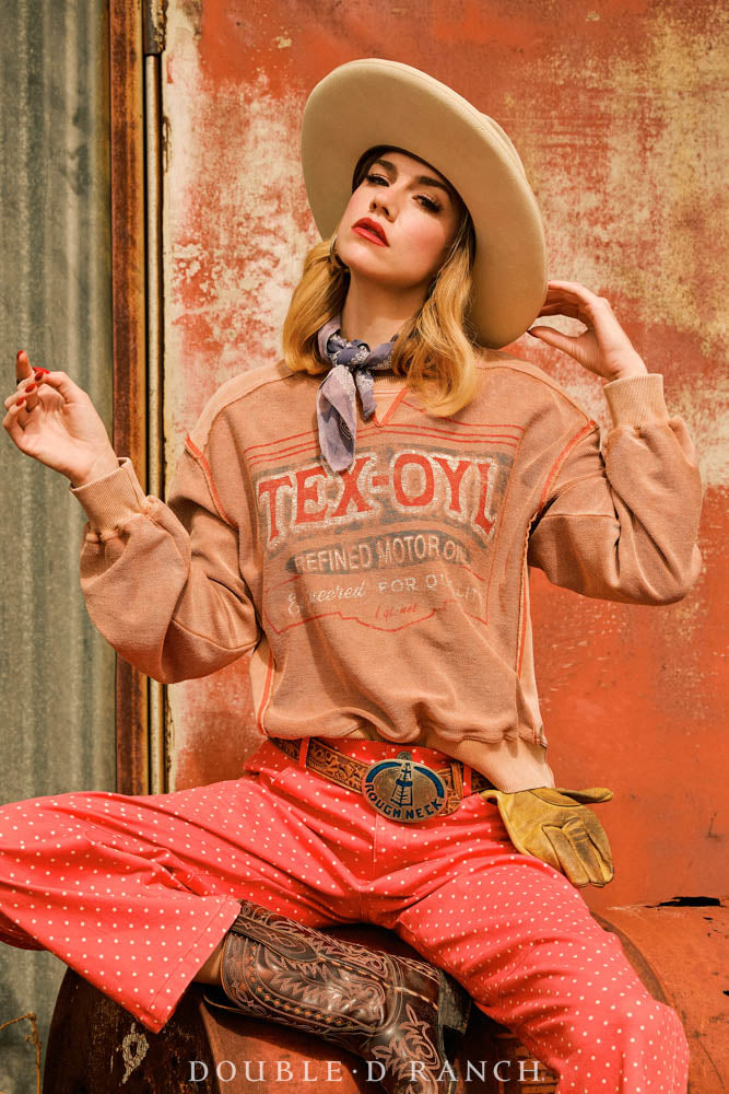 Top, Tex-Oyl Sweatshirt