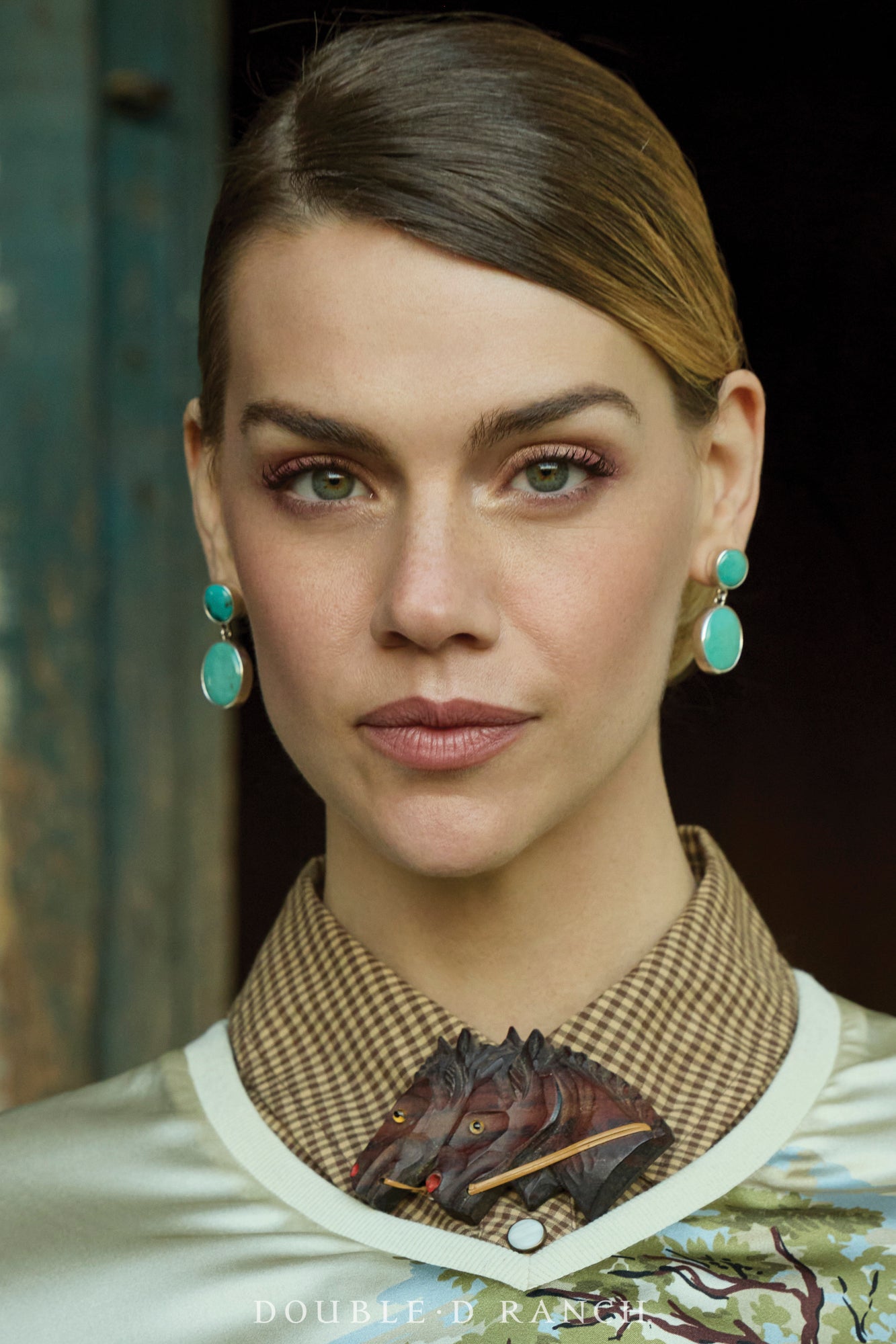 Earrings, Federico, Drop, Turquoise, Hallmark, Contemporary, 2229