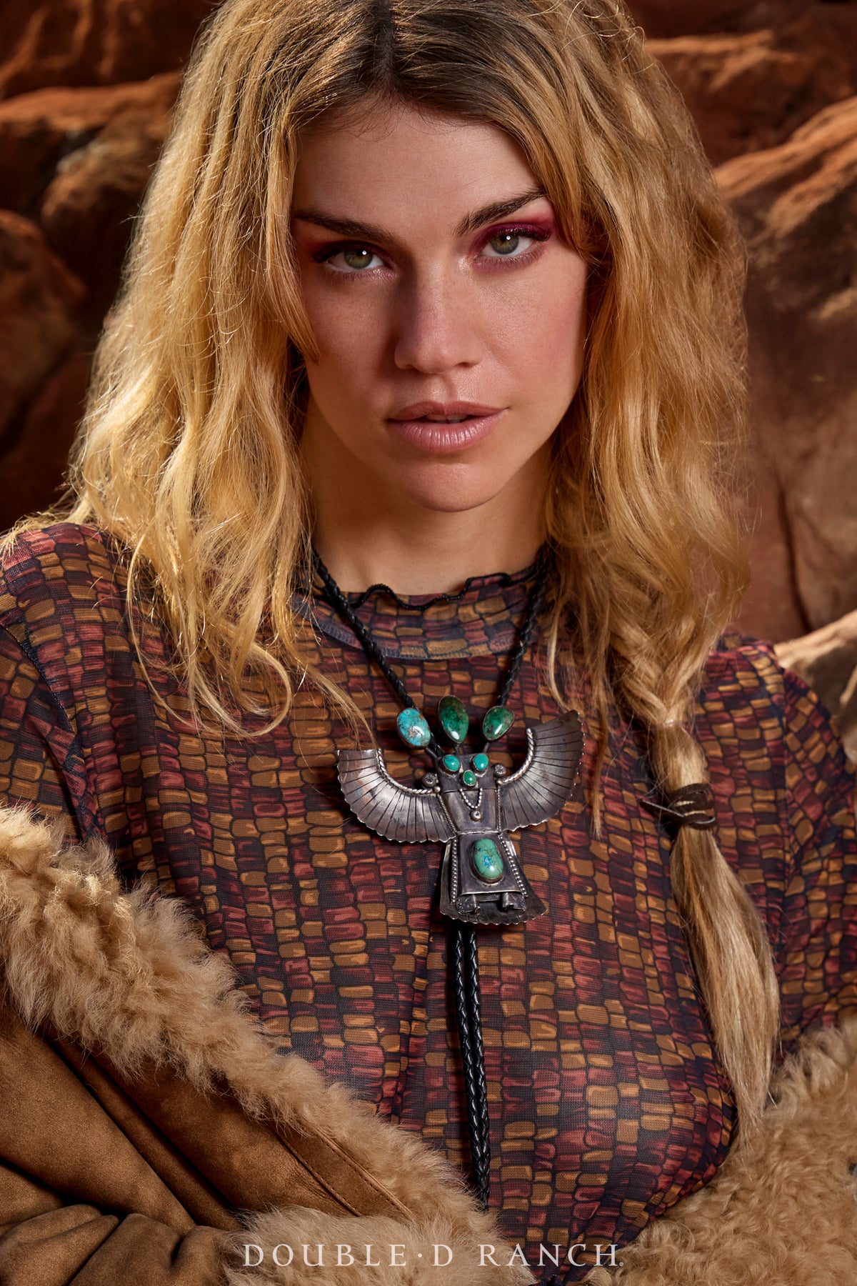 Bolo, Kachina, Monumental, Turquoise, Vintage, Mid Century, 1696