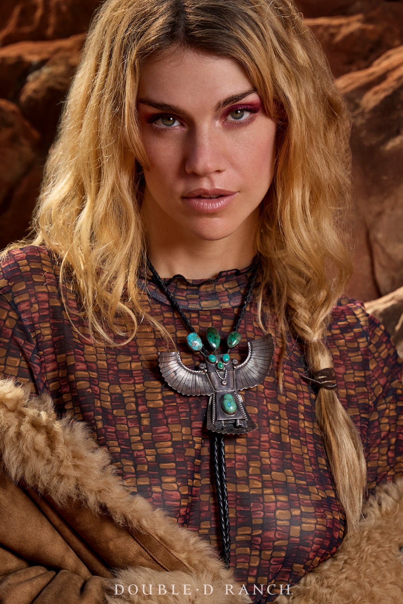 Bolo, Kachina, Monumental, Turquoise, Vintage, Mid Century, 1696