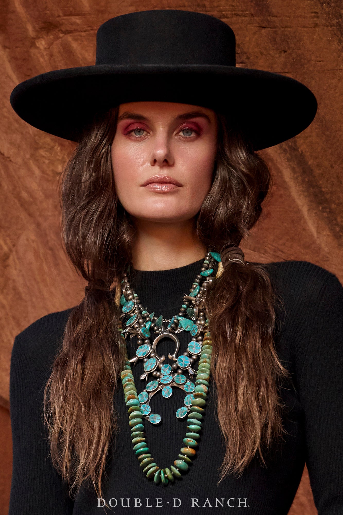 Necklace, Squash Blossom, Turquoise, Vintage, 3664