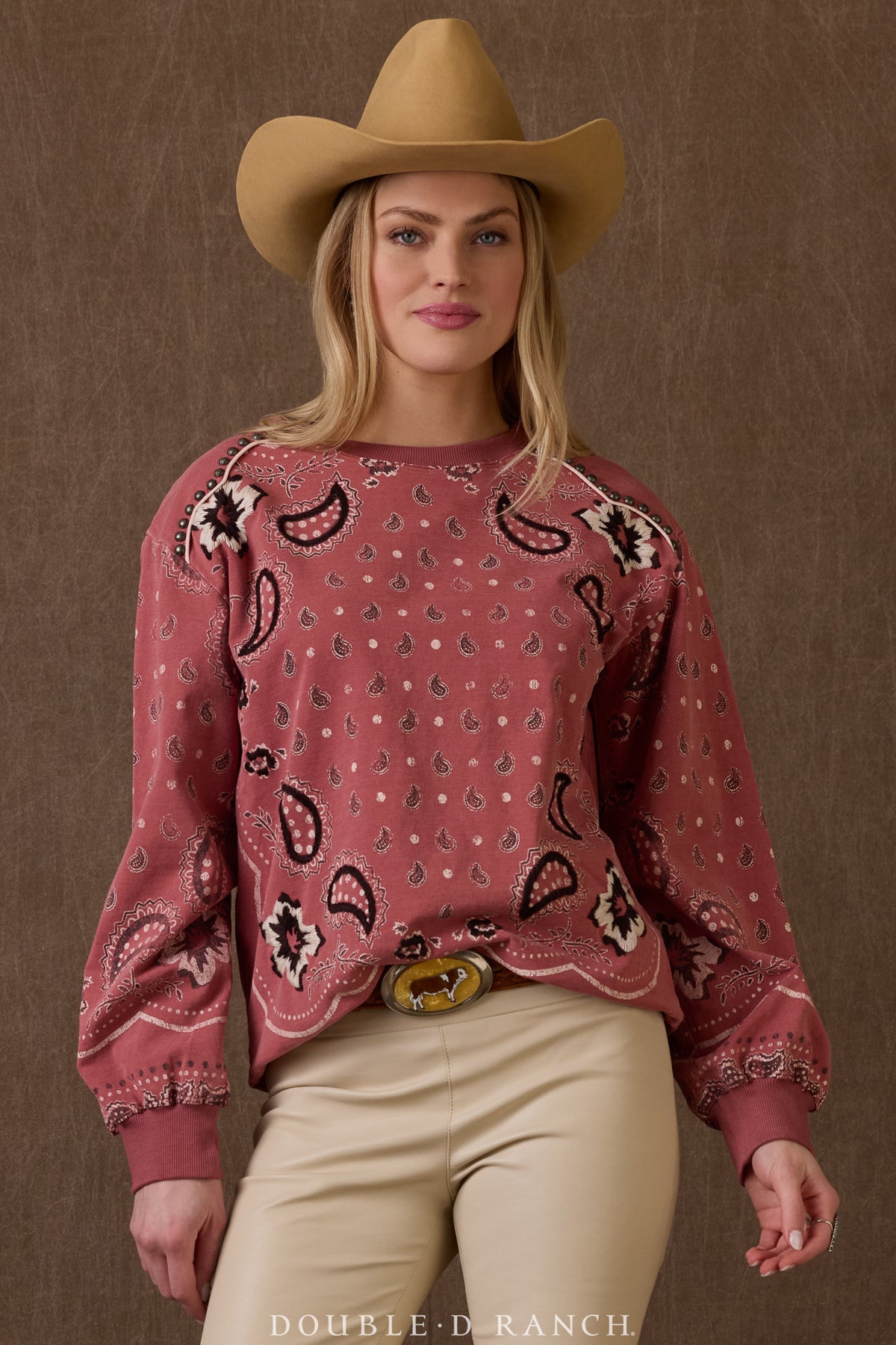 Top, Charlie's Bandana Sweatshirt