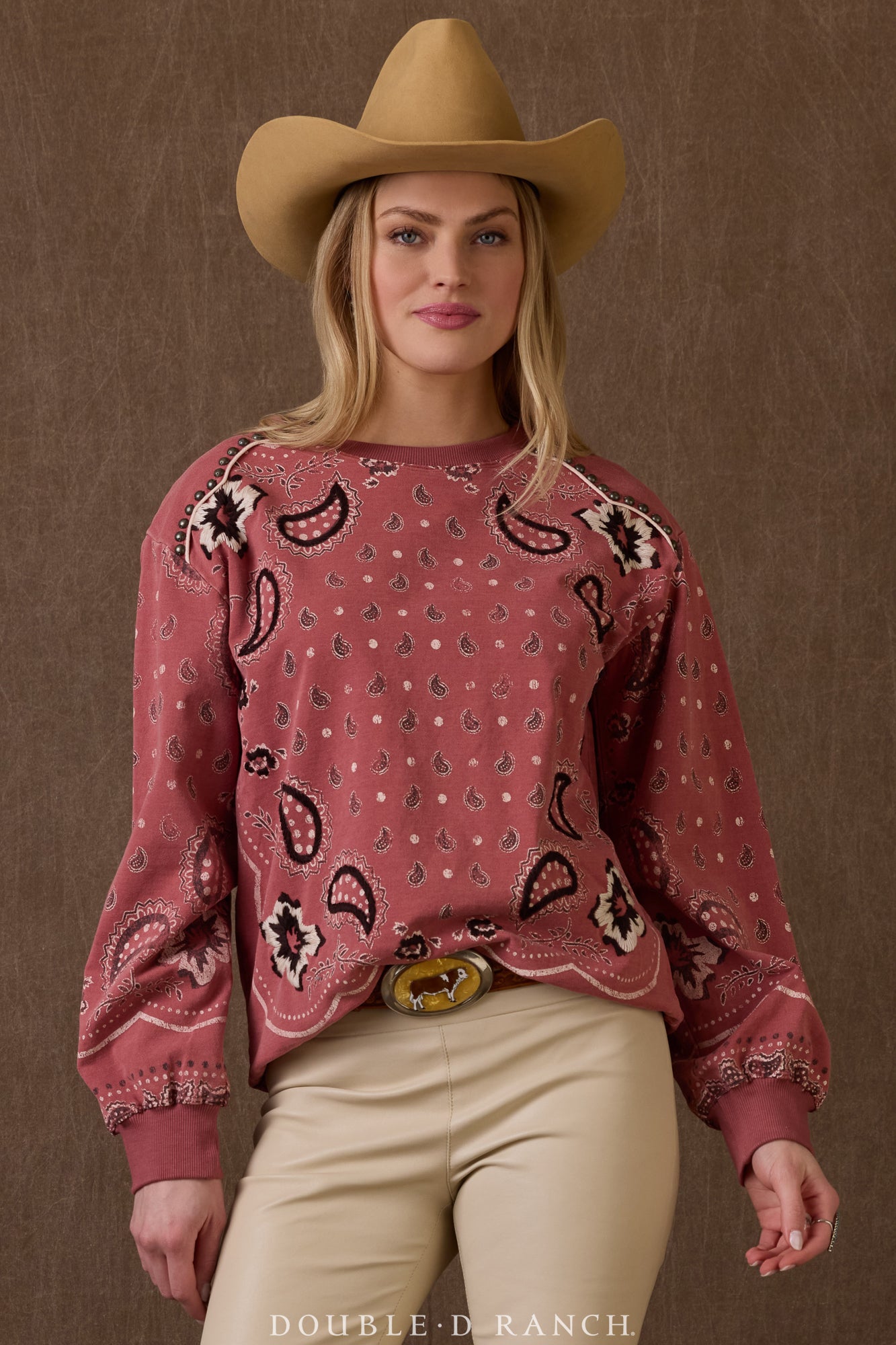 Top, Charlie's Bandana Sweatshirt