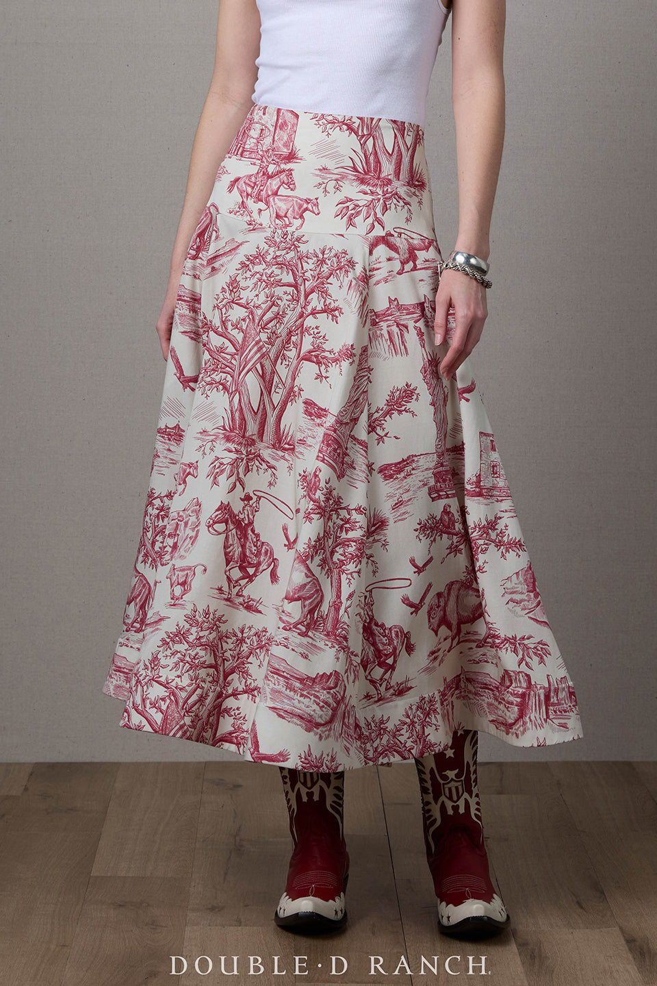 Skirt, America the Beautiful Toile