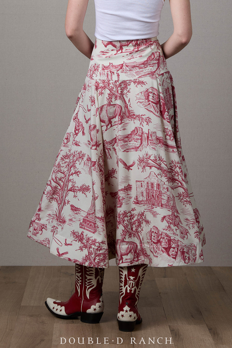 Skirt, America the Beautiful Toile