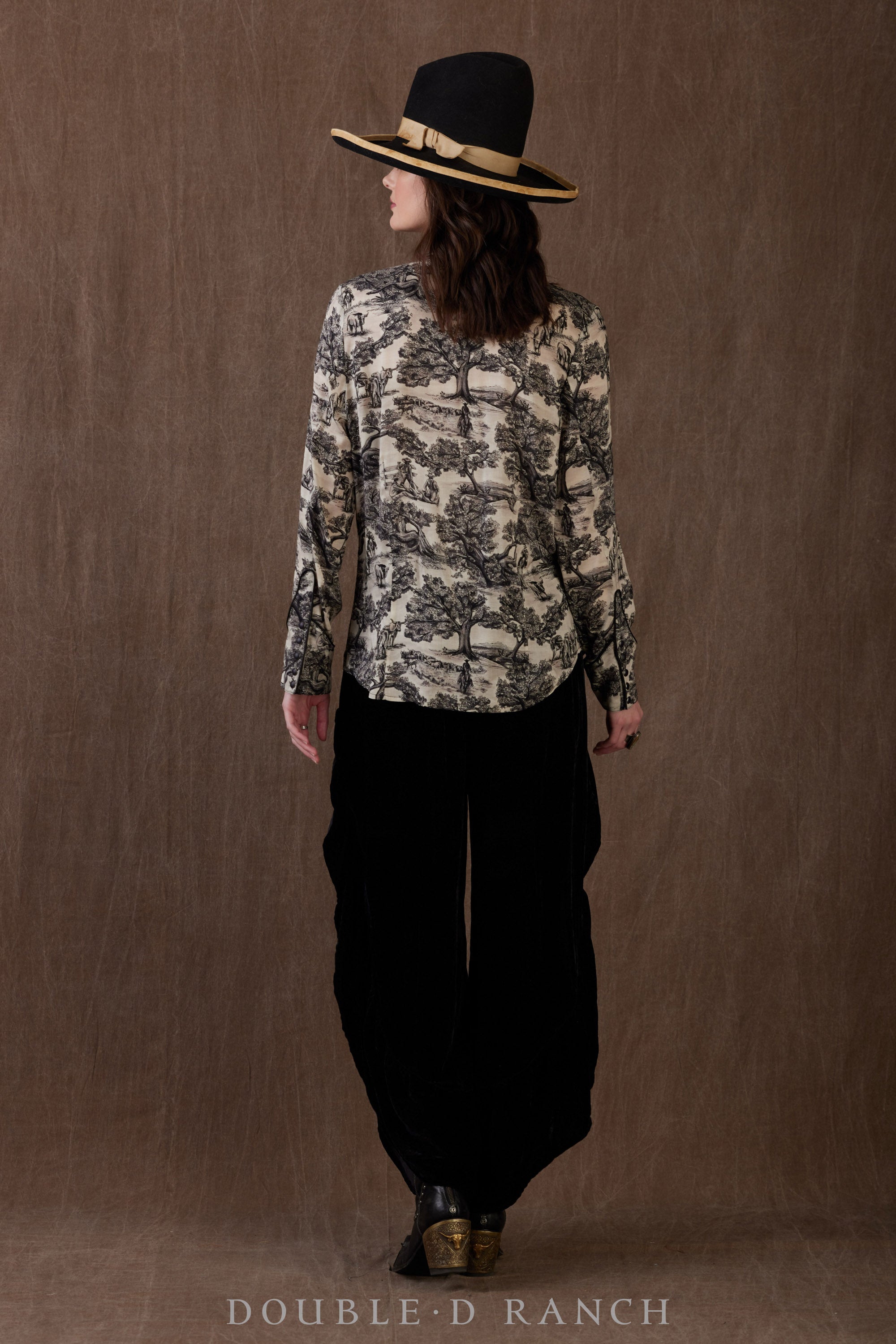 Top, Wide Open Trail Toile Workshirt