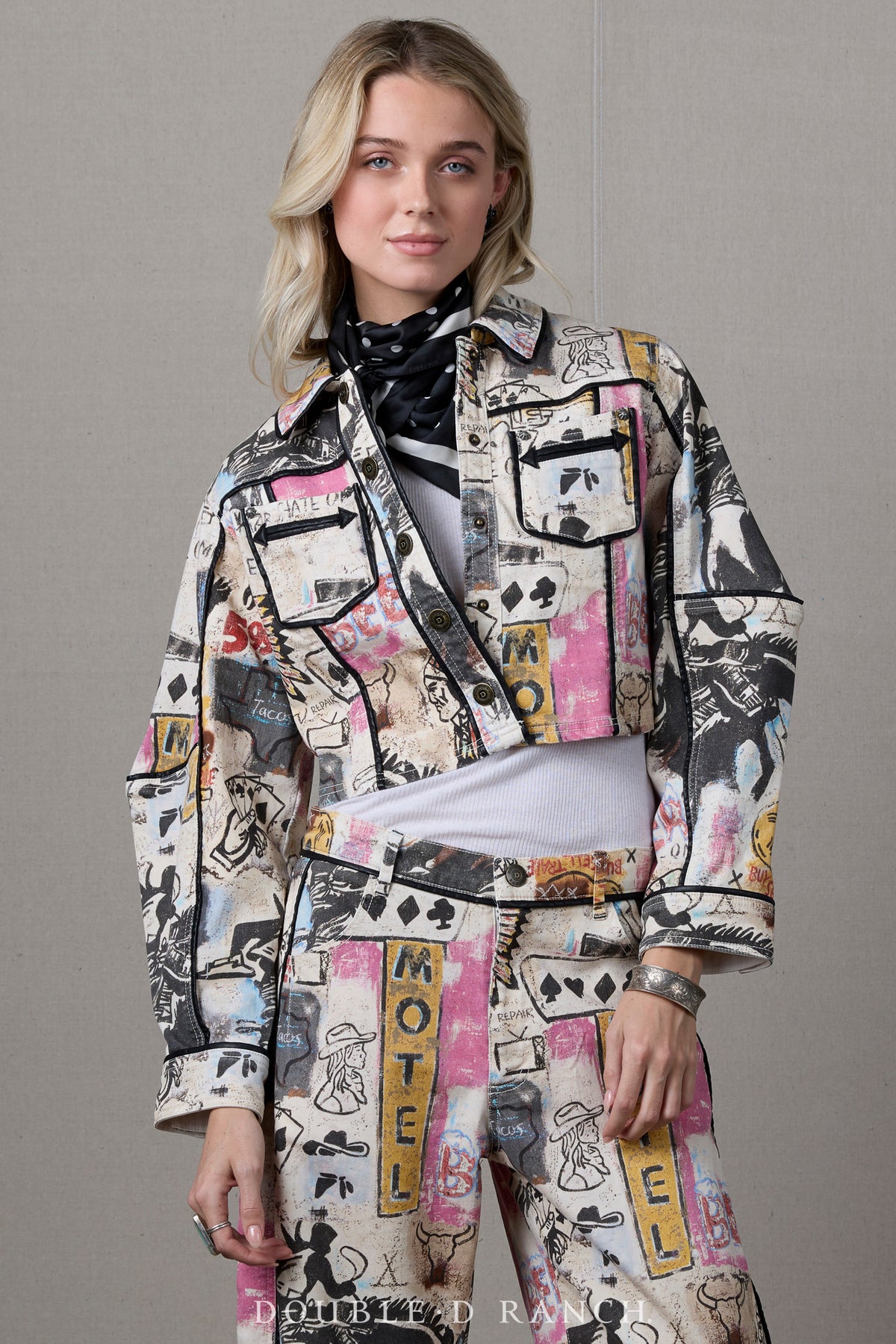 Jacket, Cowboy Graffiti Denim