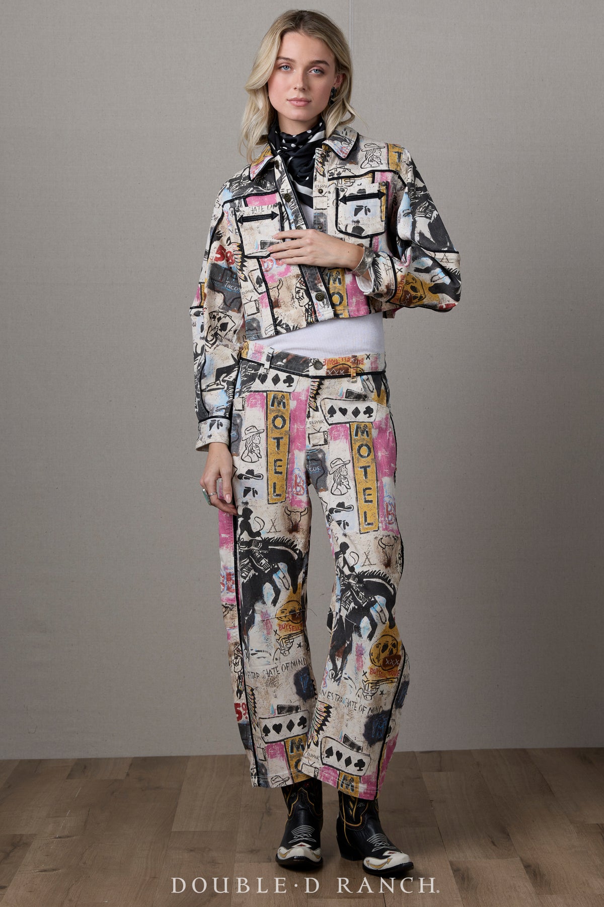 Jacket, Cowboy Graffiti Denim