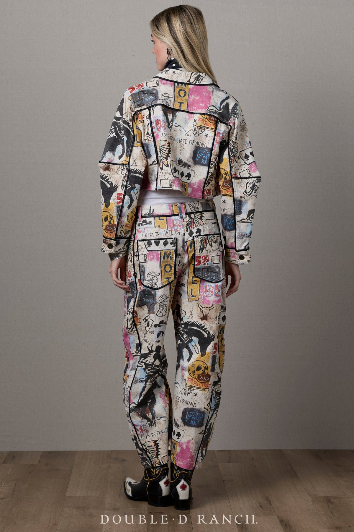 Jacket, Cowboy Graffiti Denim