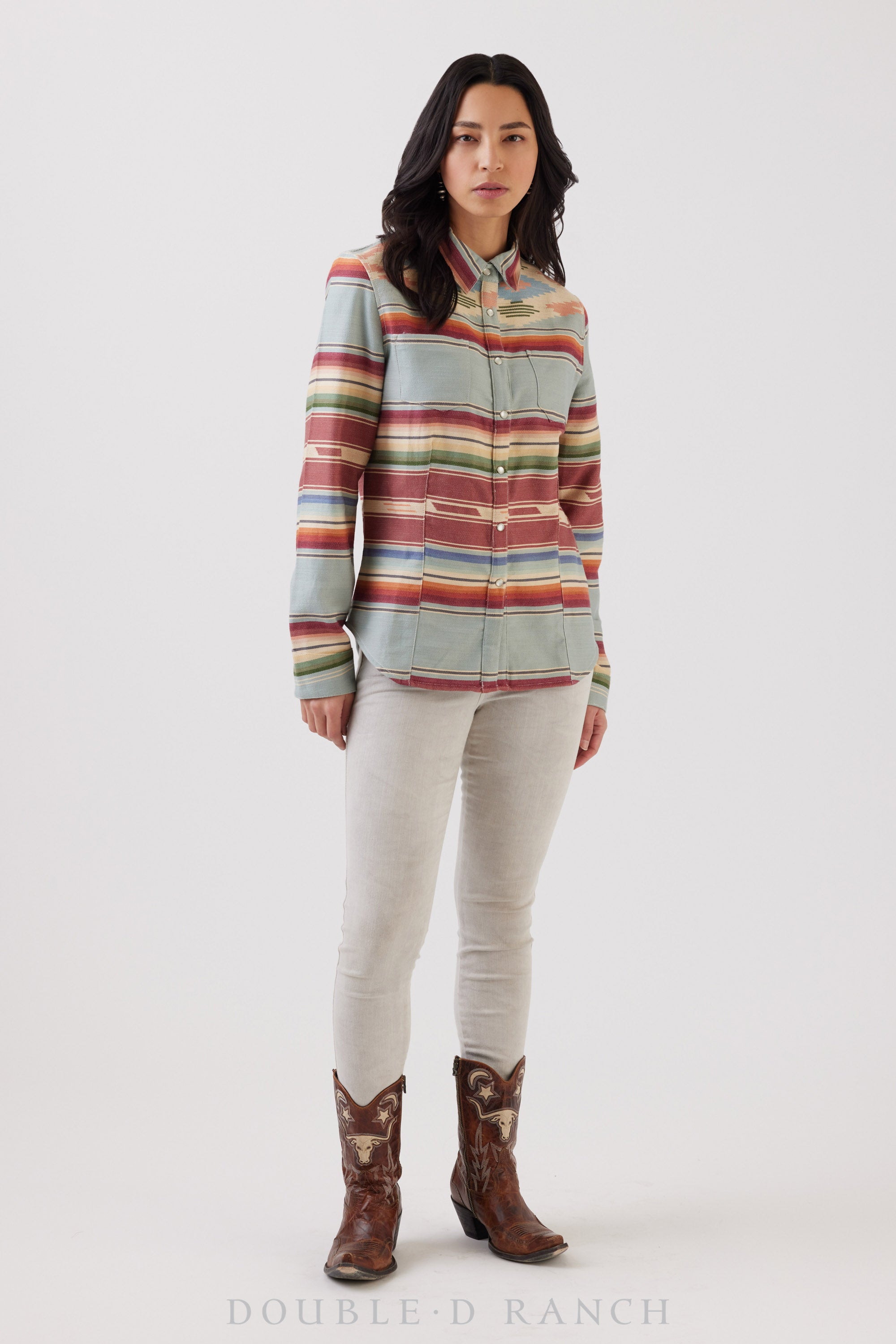 Top, Travel Serape Workshirt