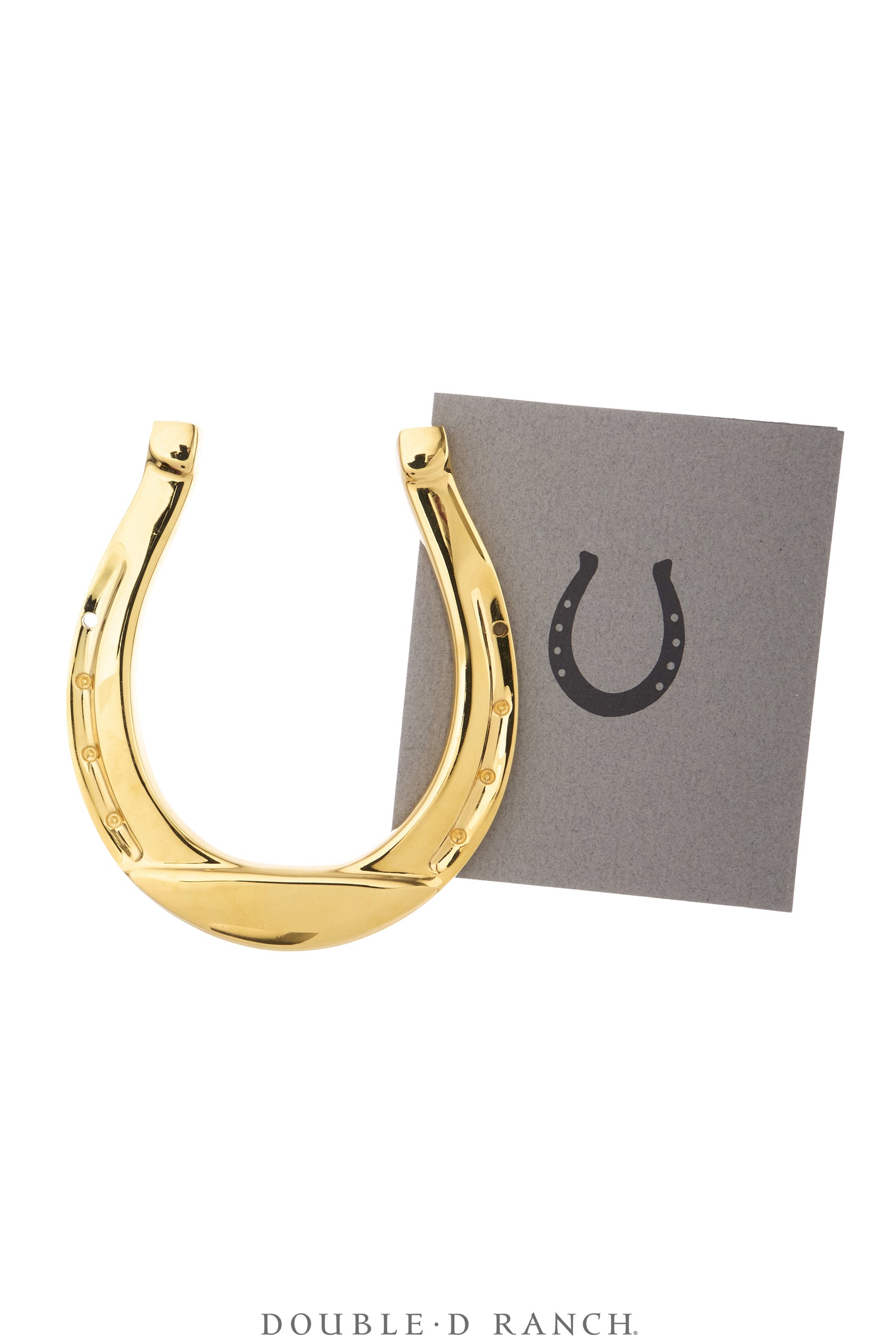 Art, Sculpture, Horseshoe, 24K Gold Electroplate, Hallmark, New Old Stock, 1370