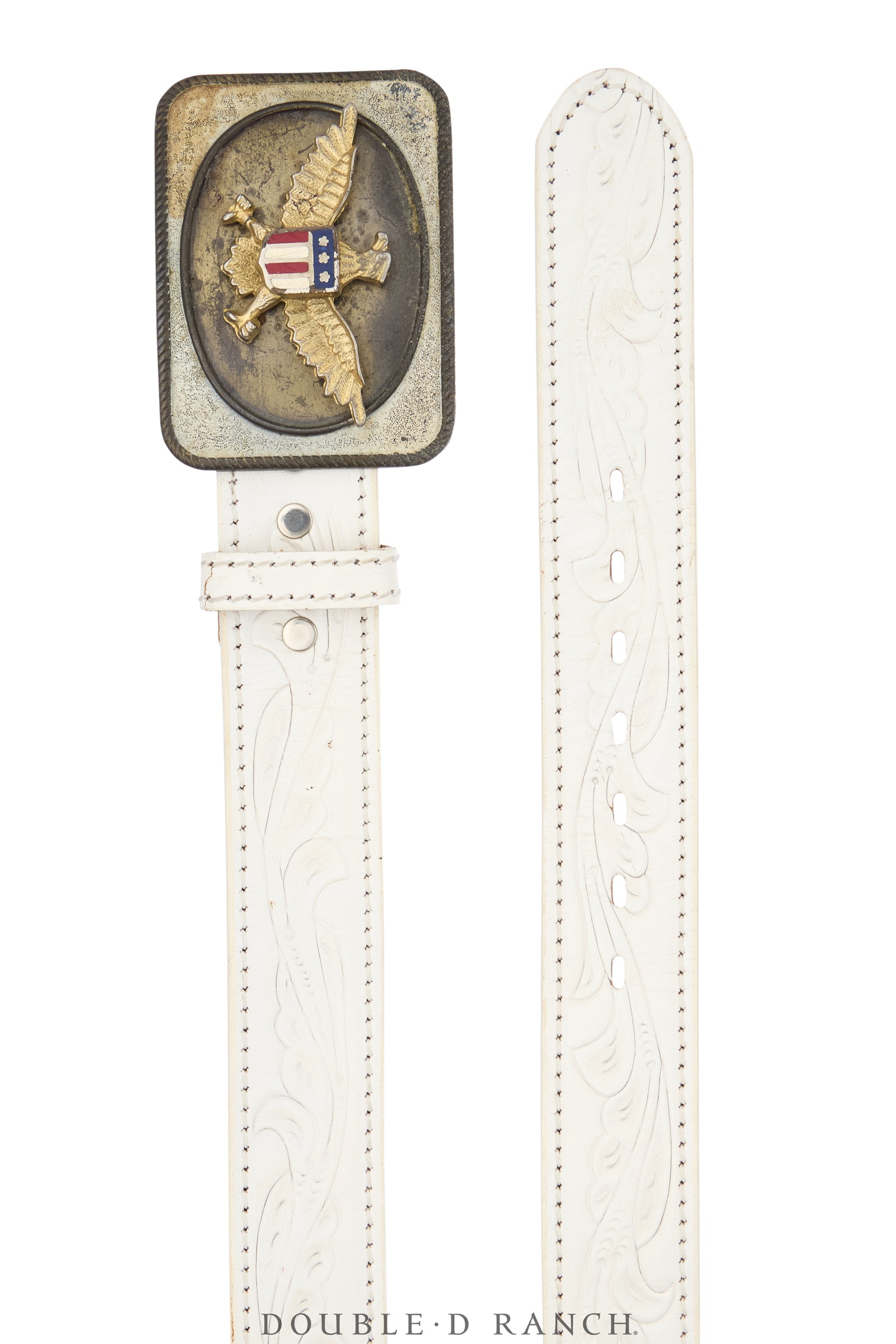 Belt, A Vintage, Buckle Kitsch, Patriotic, Vintage, 1172