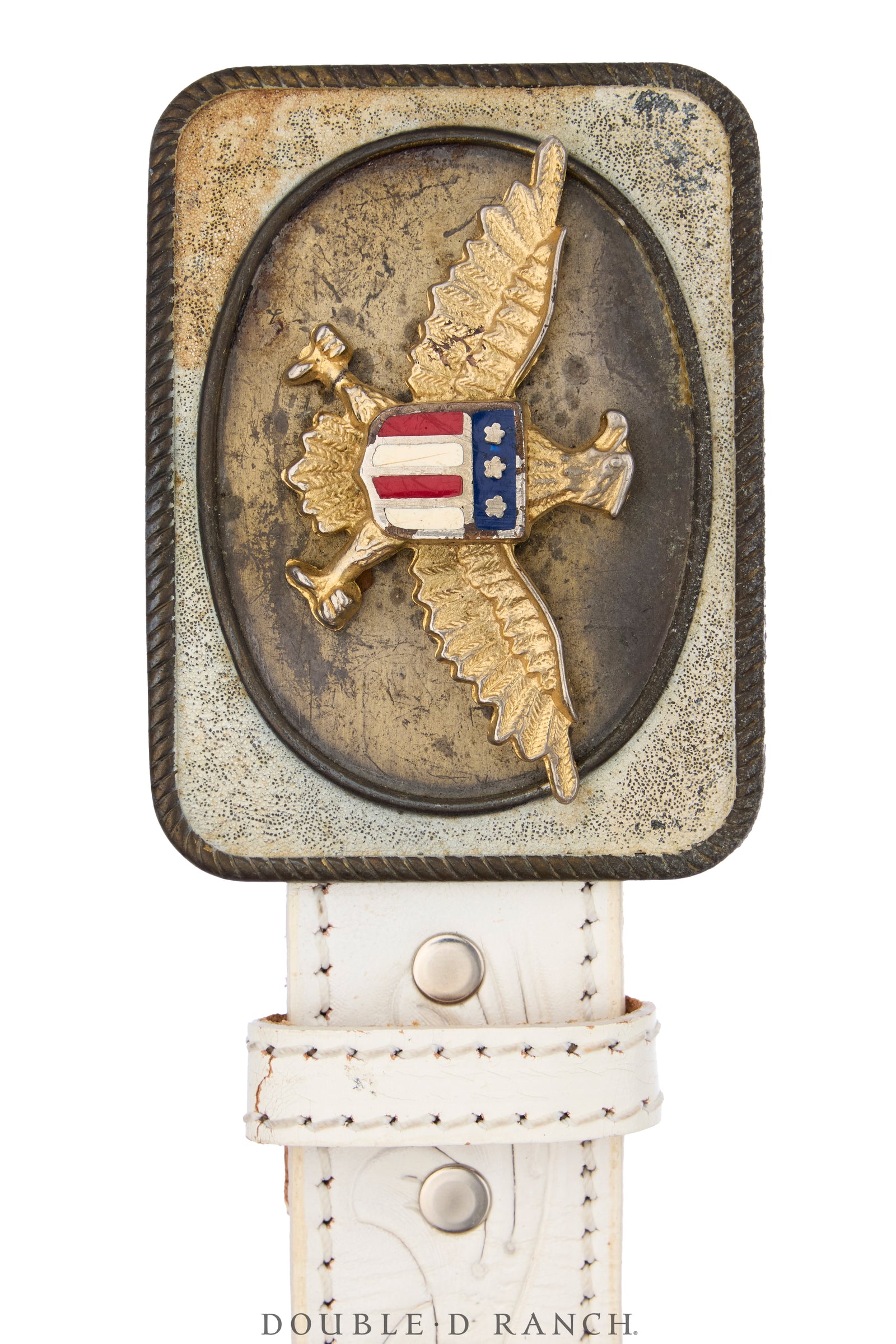Belt, A Vintage, Buckle Kitsch, Patriotic, Vintage, 1172