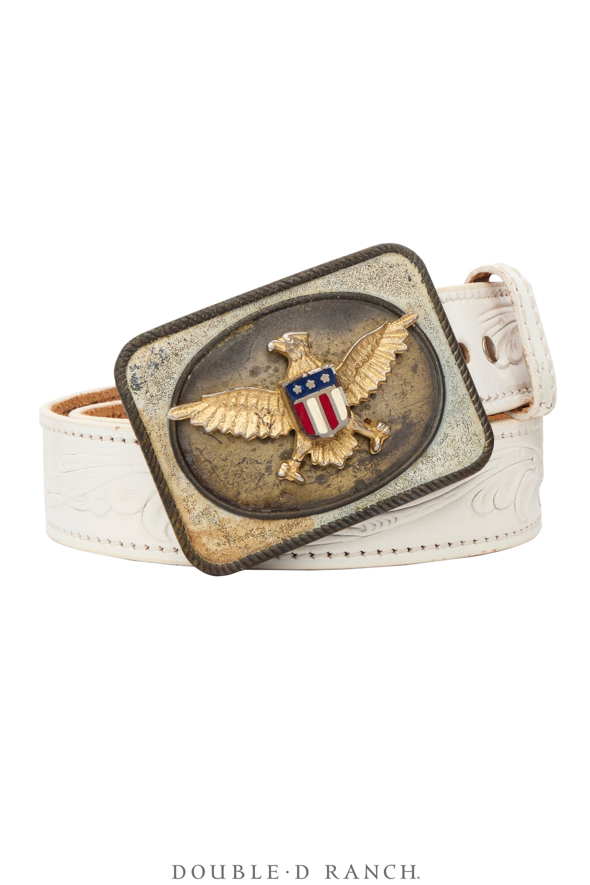 Belt, A Vintage, Buckle Kitsch, Patriotic, Vintage, 1172