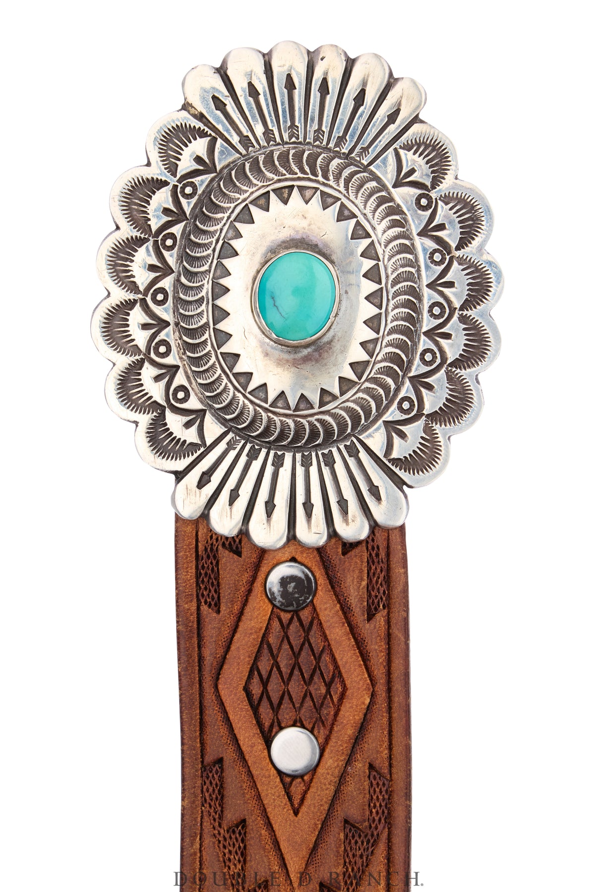 Belt, A Vintage, Buckle, Concho, Turquoise, Hallmark, Vintage, 1185