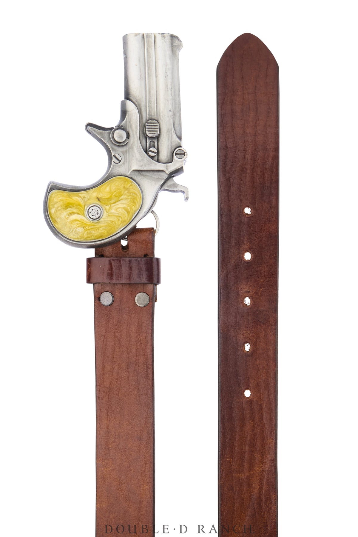 Belt, A Vintage, Buckle, Kitsch, Revolver, Hallmark, Vintage, 1188