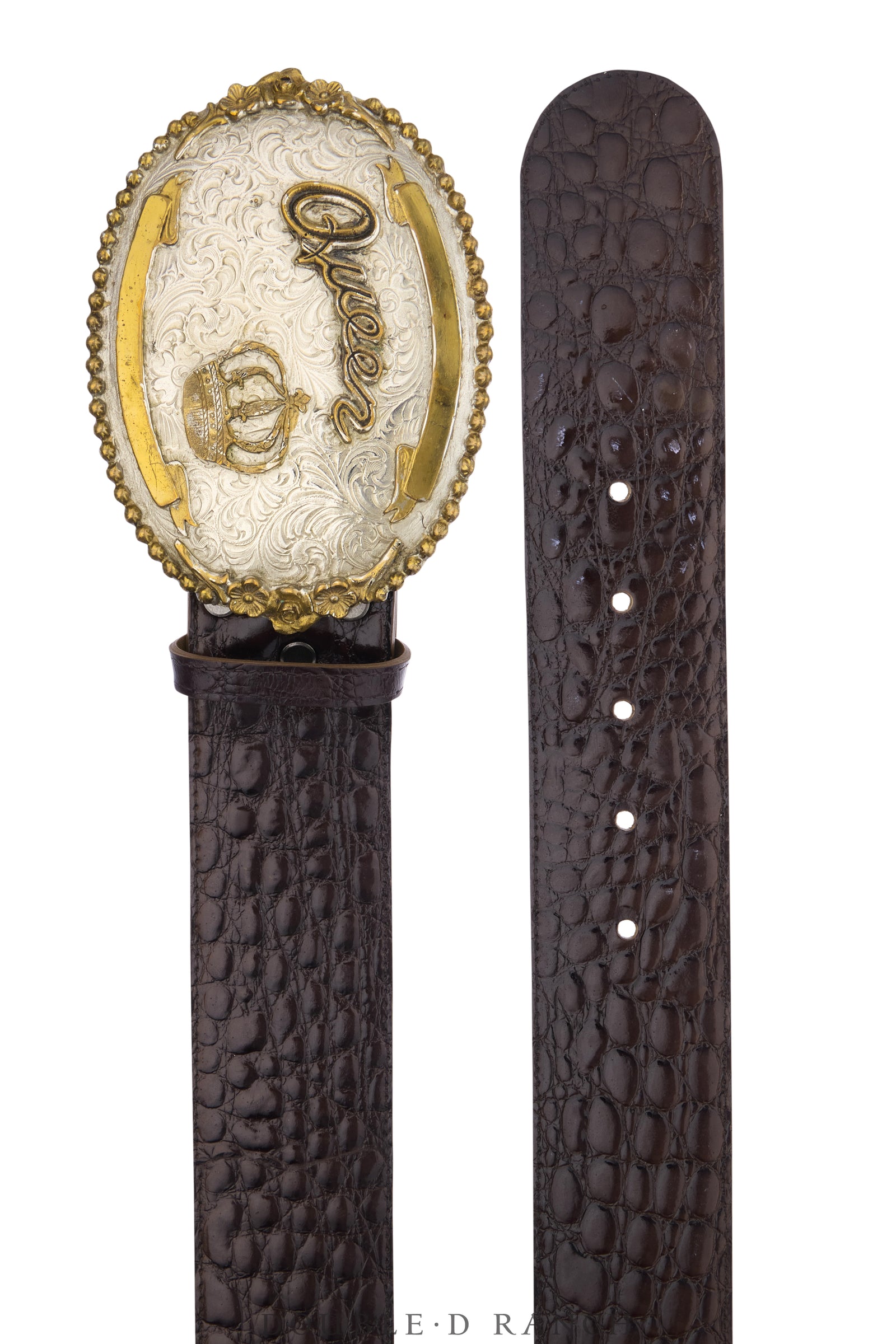 Belt, A Vintage, Buckle, Western, "Queen," Hallmark, Vintage, 1189