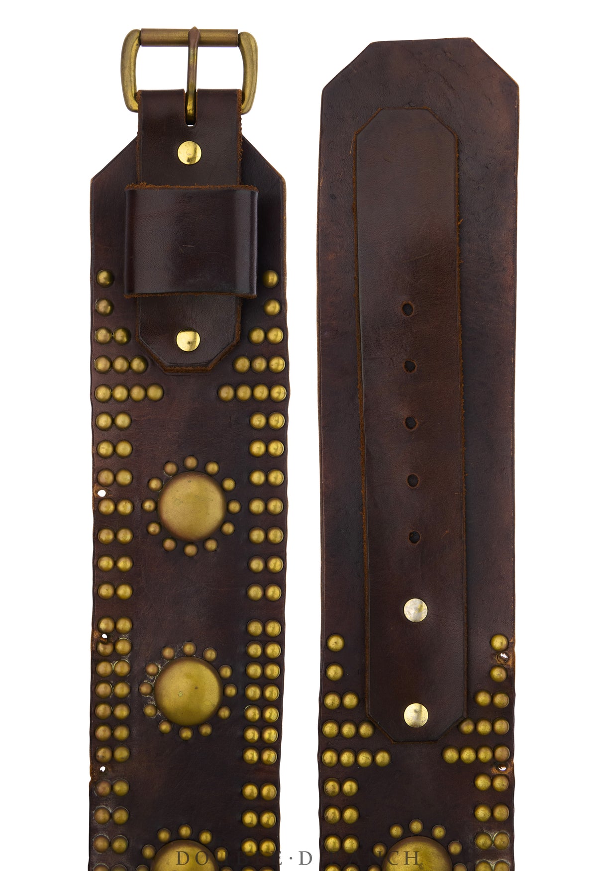 Belt, A Vintage, Wide, Studded, Vintage, 1206