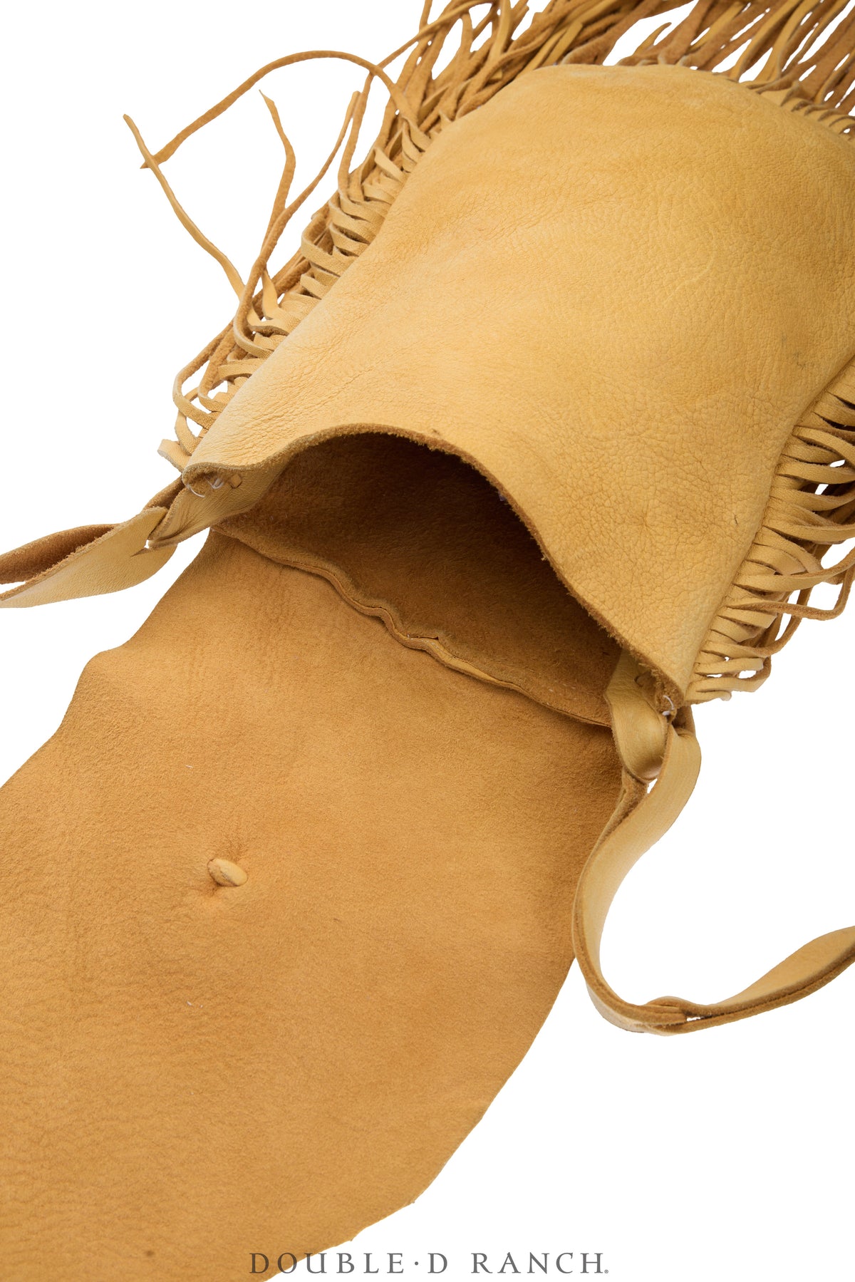 Bag, Possibles, Deerskin With Fringe, Vintage, 1404