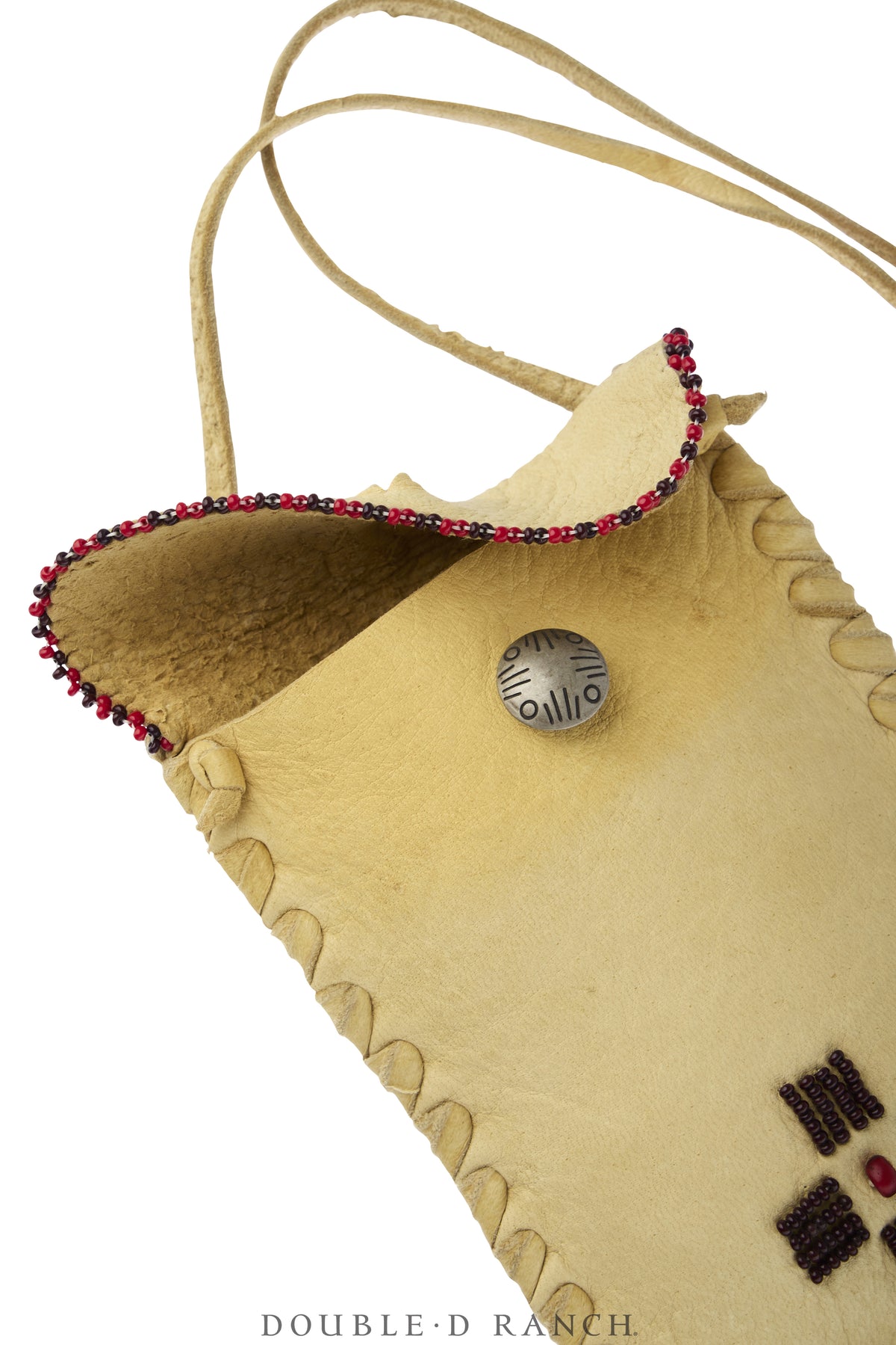 Bag, Deerskin, Beading, Fringe, Vintage, 1488