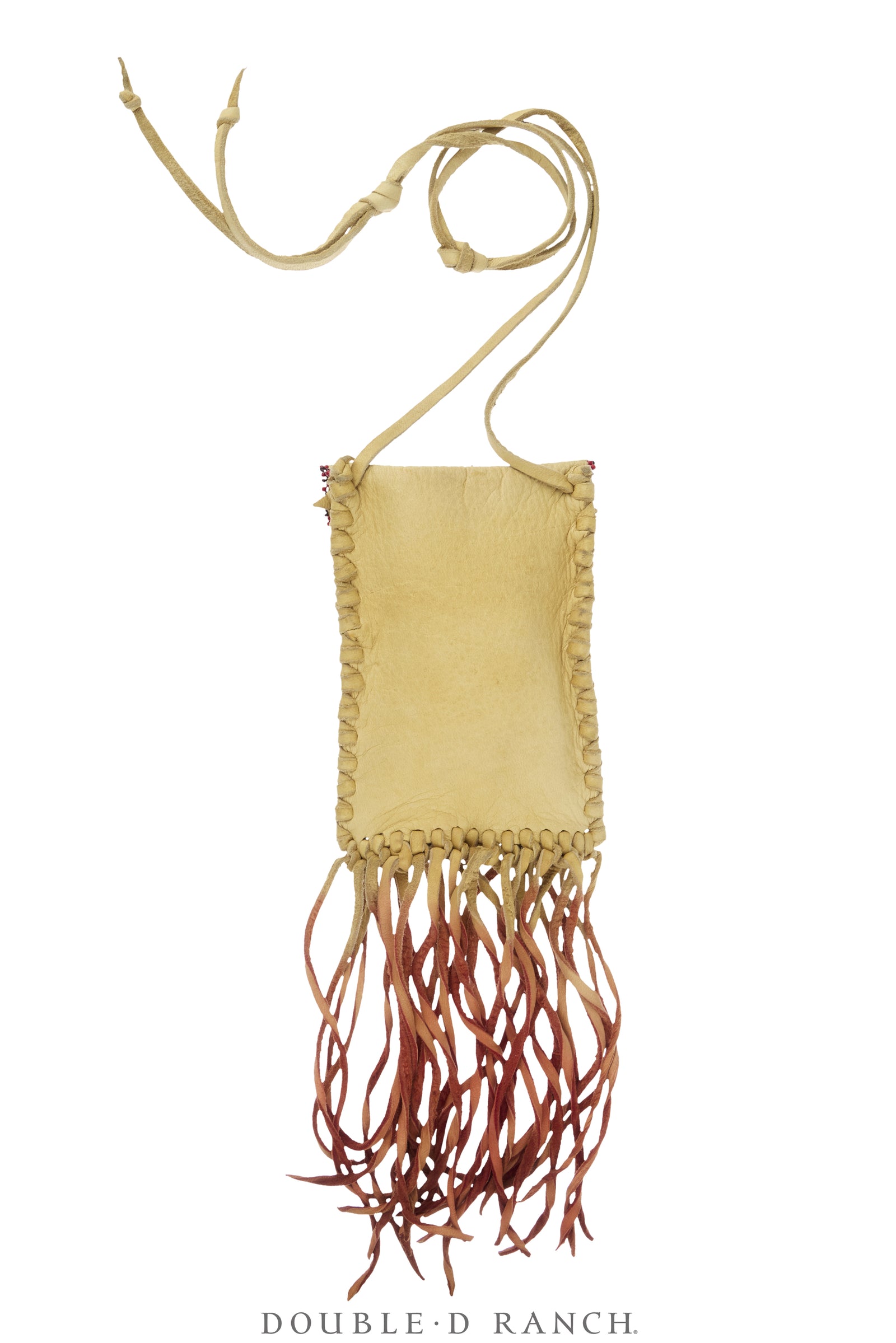 Bag, Deerskin, Beading, Fringe, Vintage, 1488