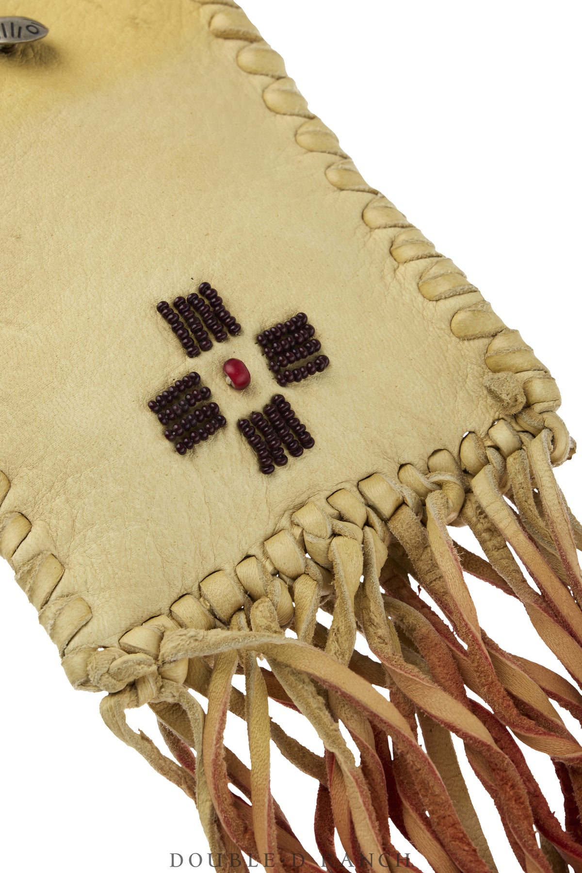 Bag, Deerskin, Beading, Fringe, Vintage, 1488