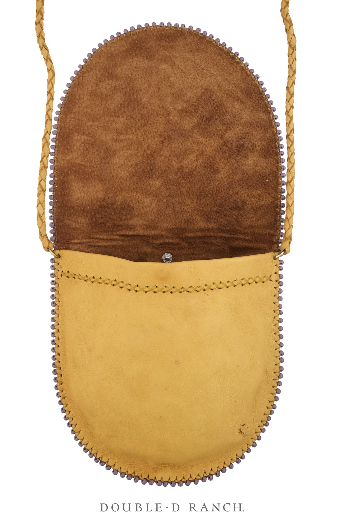 Bag, Native American Beaded, Shoulder, Deerskin, Hallmark, Vintage, 1489