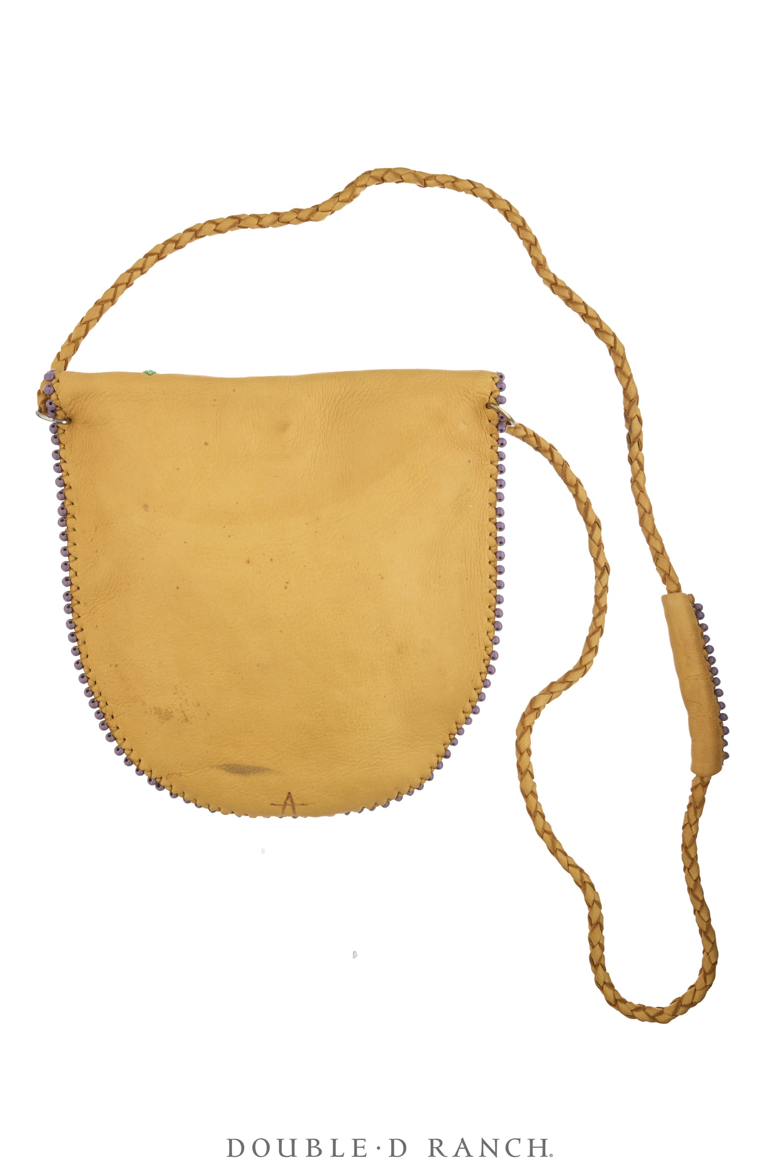 Bag, Native American Beaded, Shoulder, Deerskin, Hallmark, Vintage, 1489