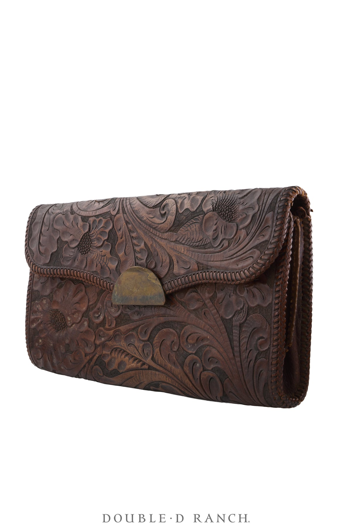 Bag, Clutch, Hand-Tooled, Deer Motif, Vintage, 1495